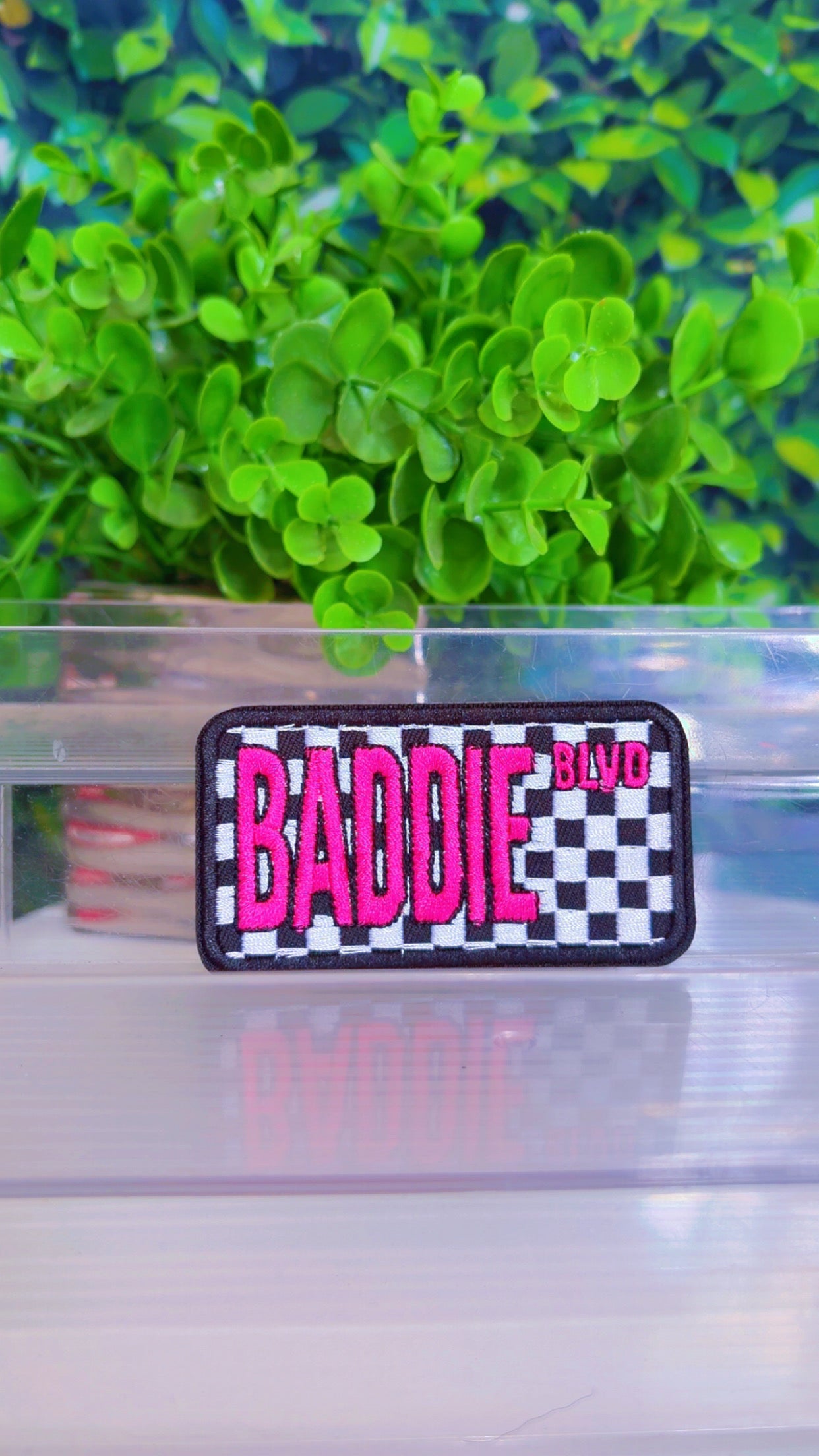 Baddie blvd iron on patch