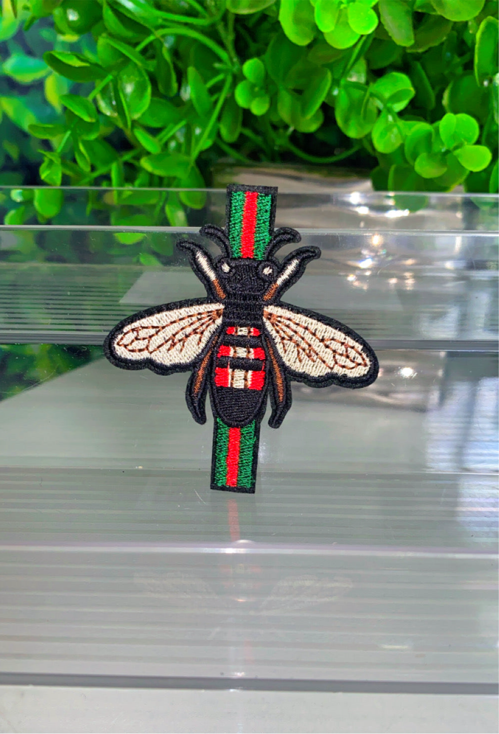 Bee iron on patch