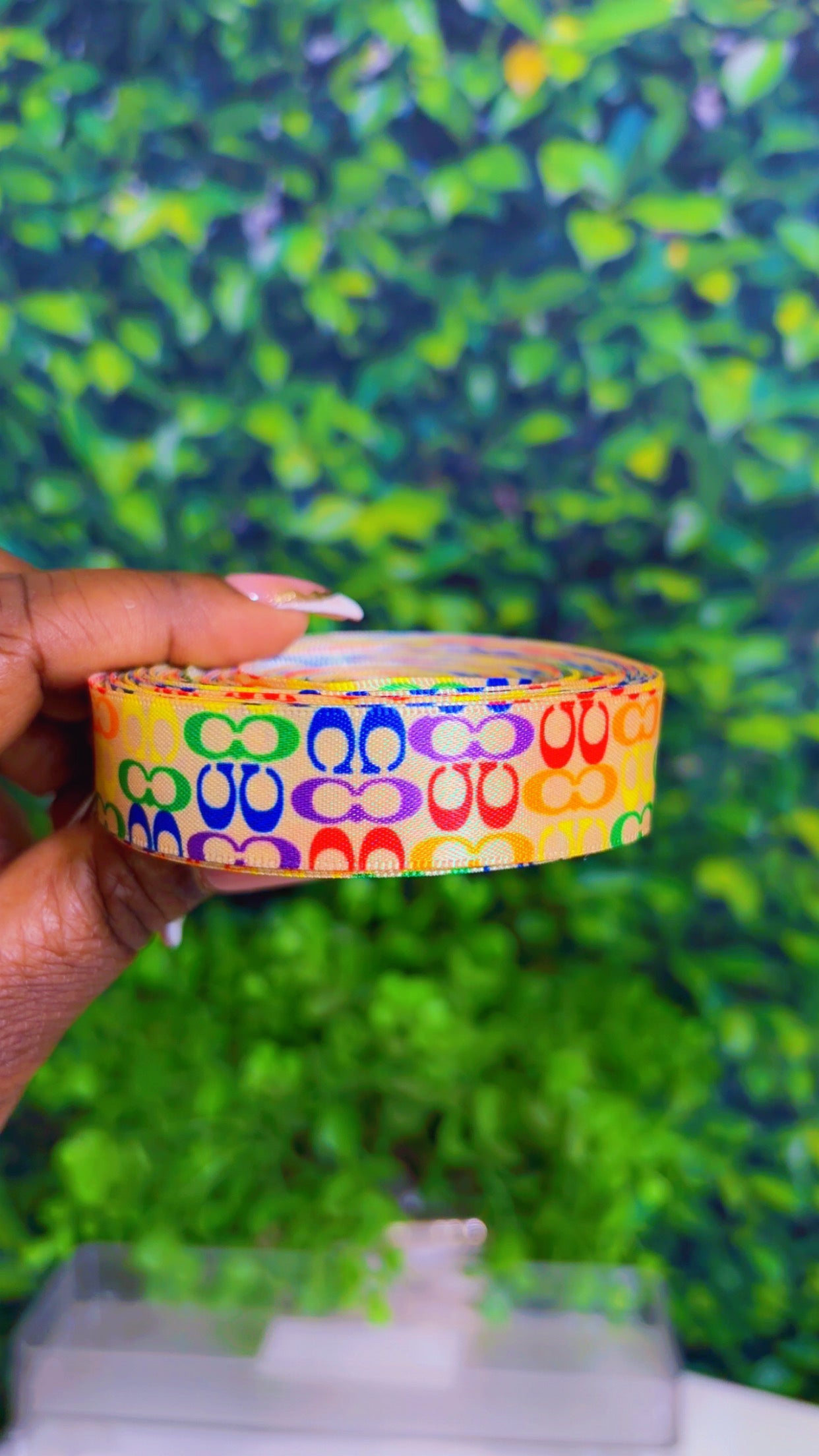 Colorful ribbon 1 yard