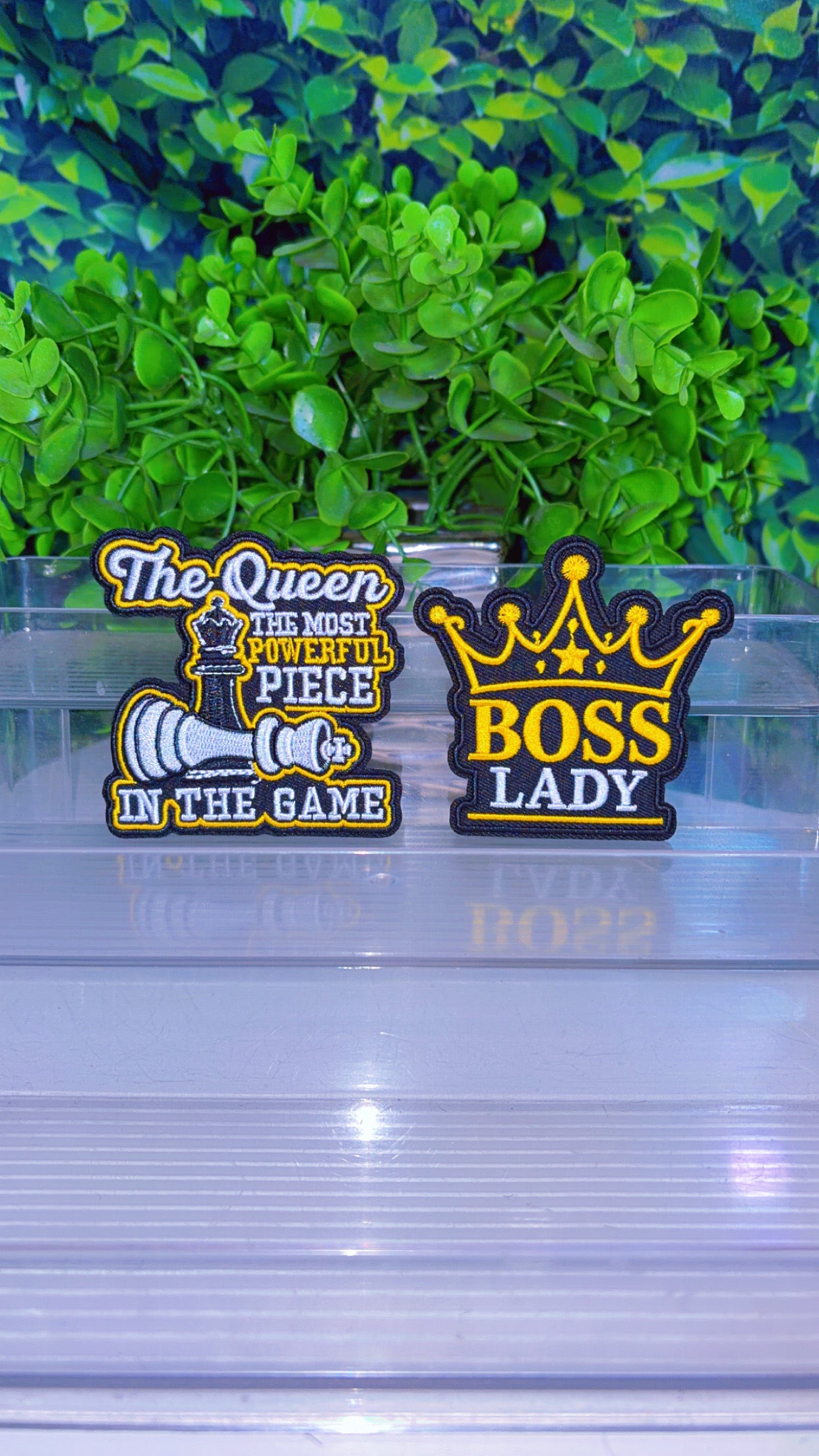 Boss iron on patch set