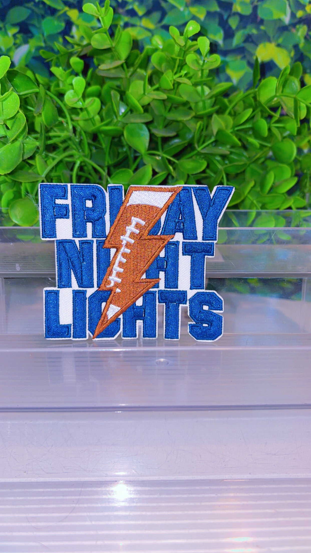 Friday night lights sport iron on patch