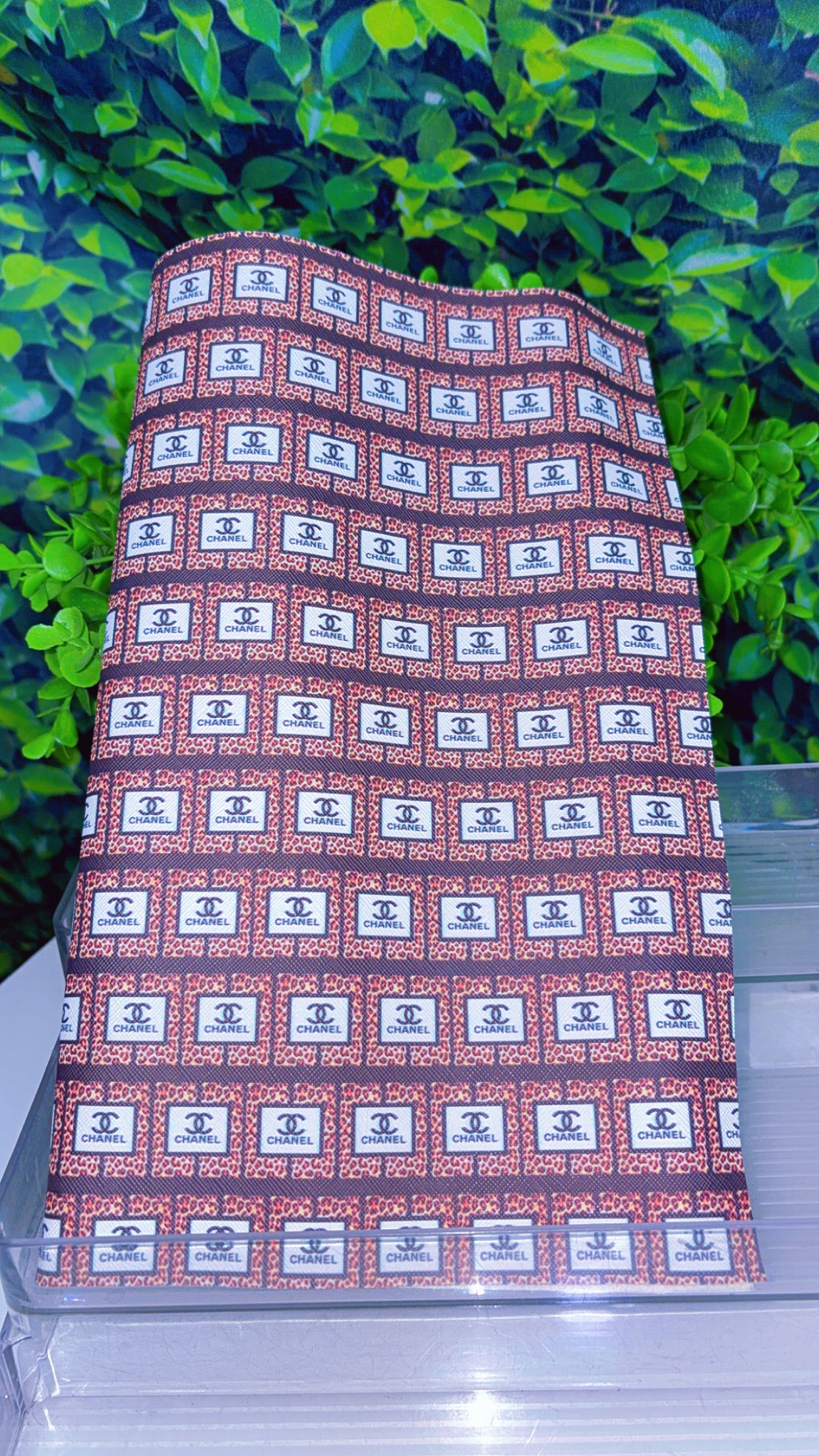Faux leather 14x12