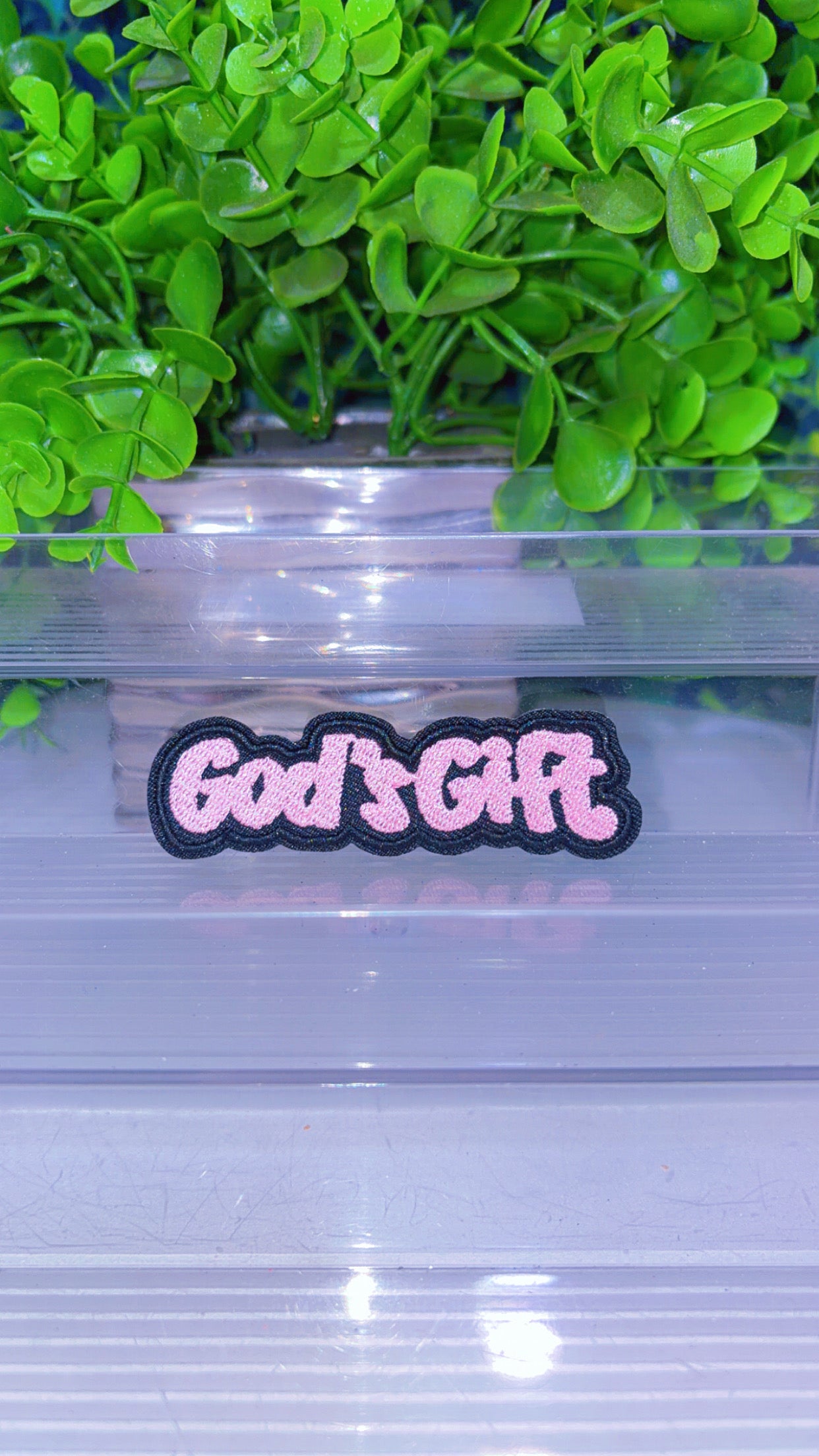 Gods gift iron on patch (3colors)
