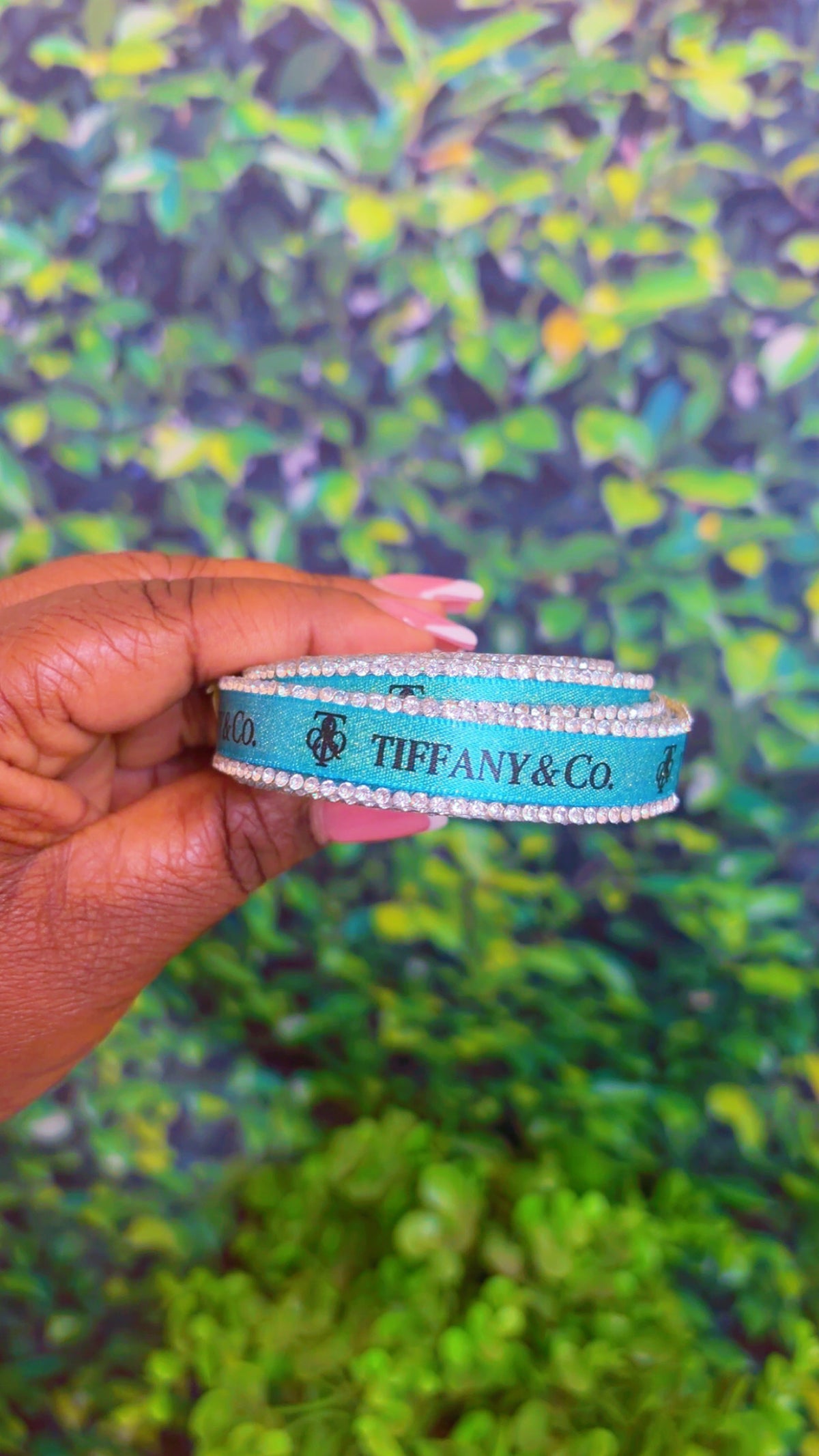 Iron on bling ribbon 1 yard