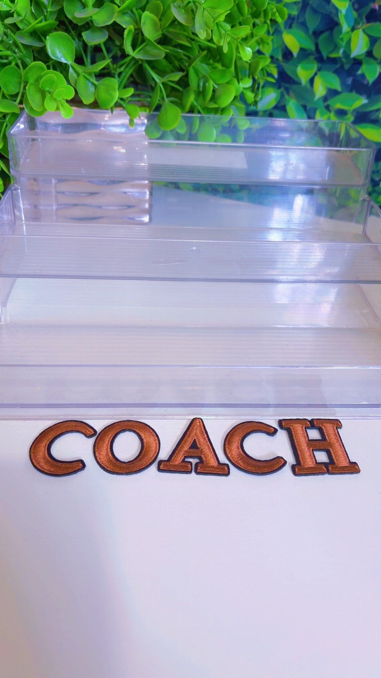Lux letters iron on patches
