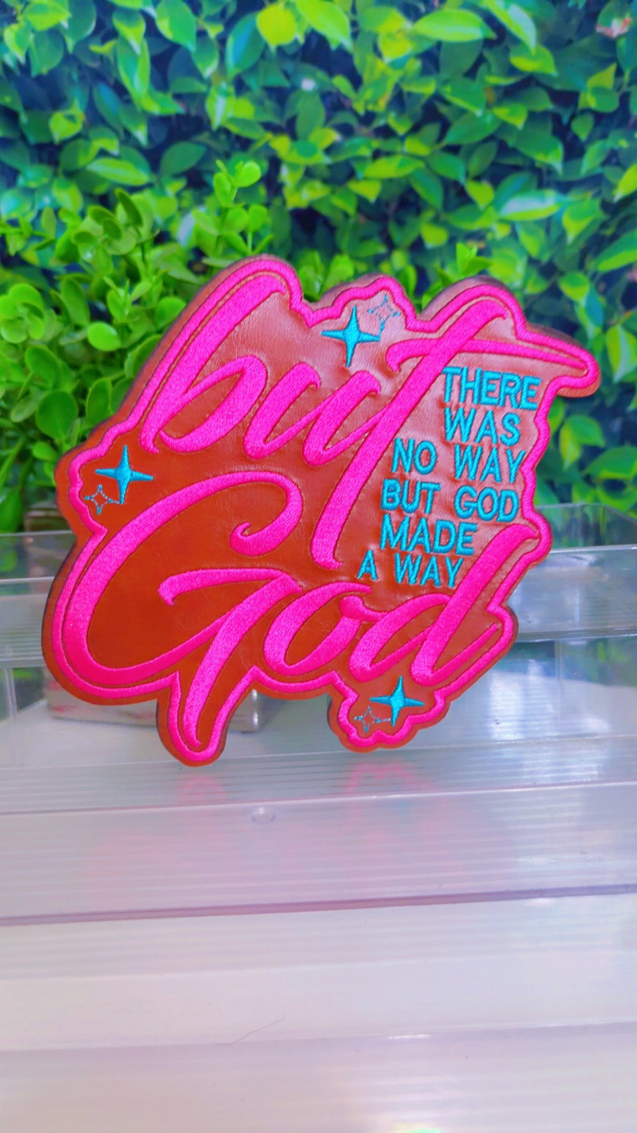 But God iron on patch 2 sizes available