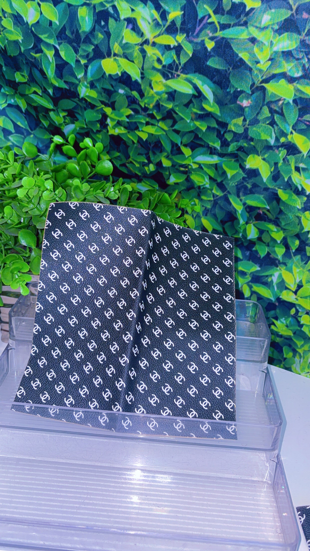 8x8 faux leather