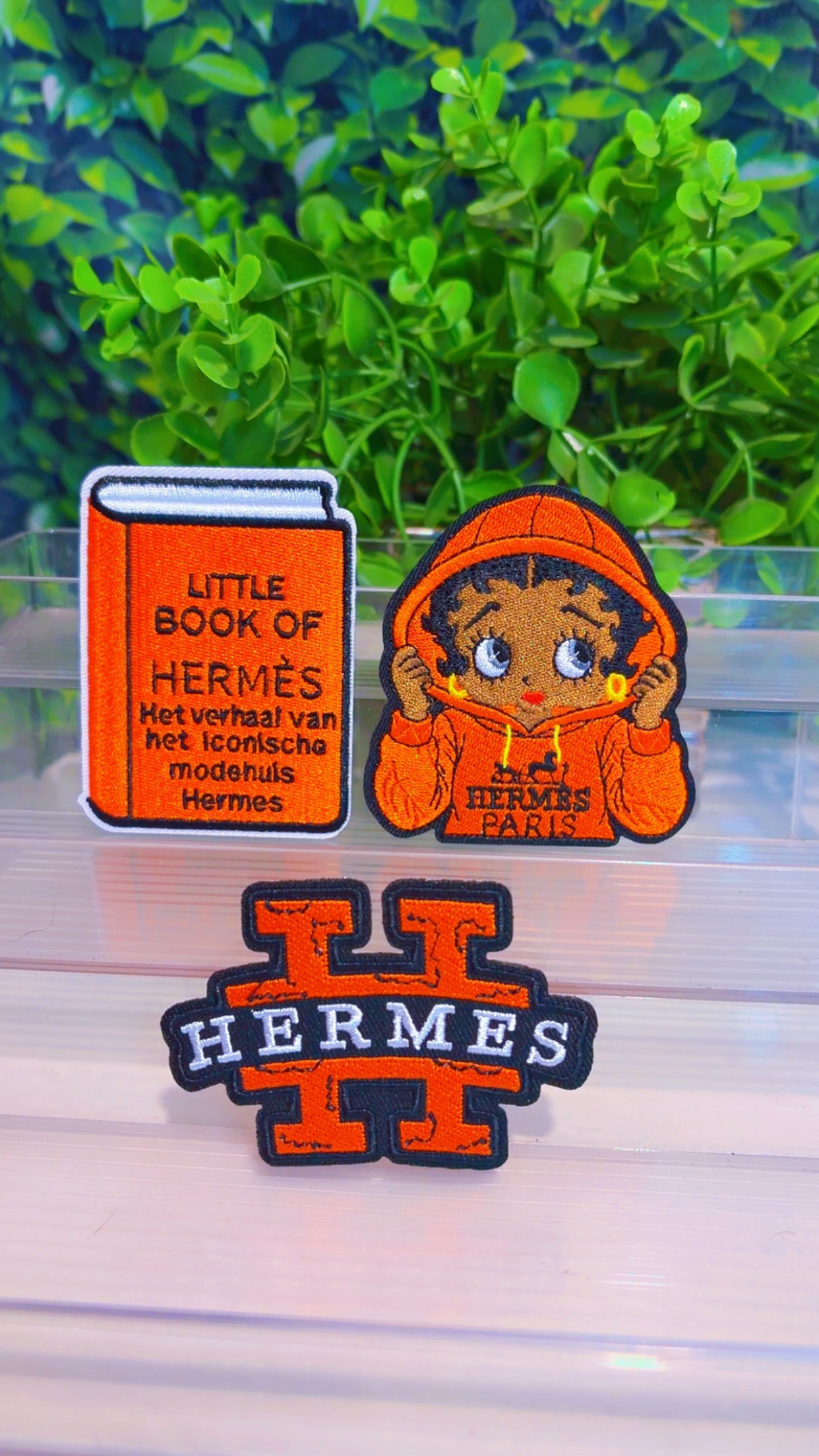 Little book iron on patch set
