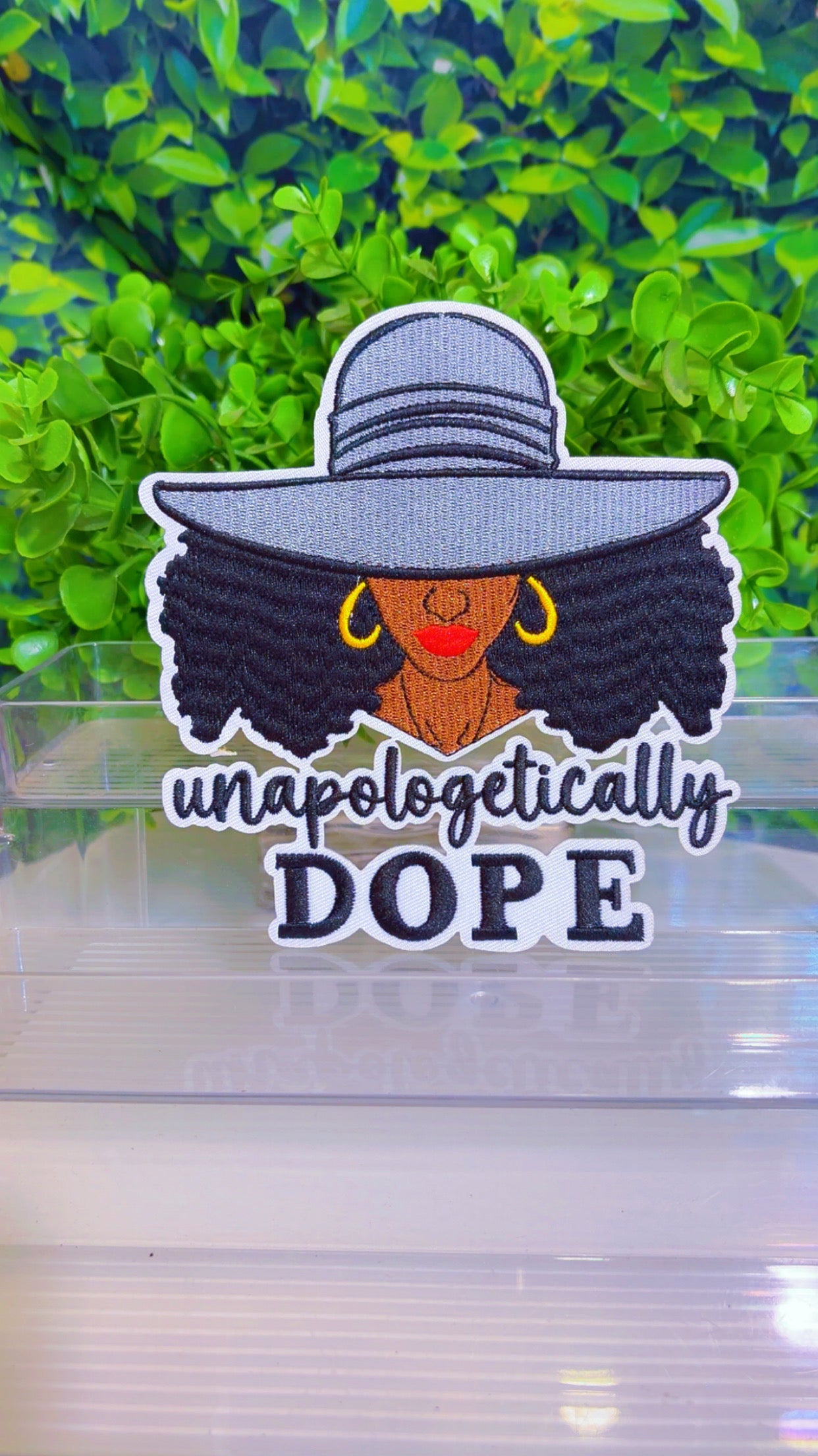 Unapologetically Dope iron on medium patch