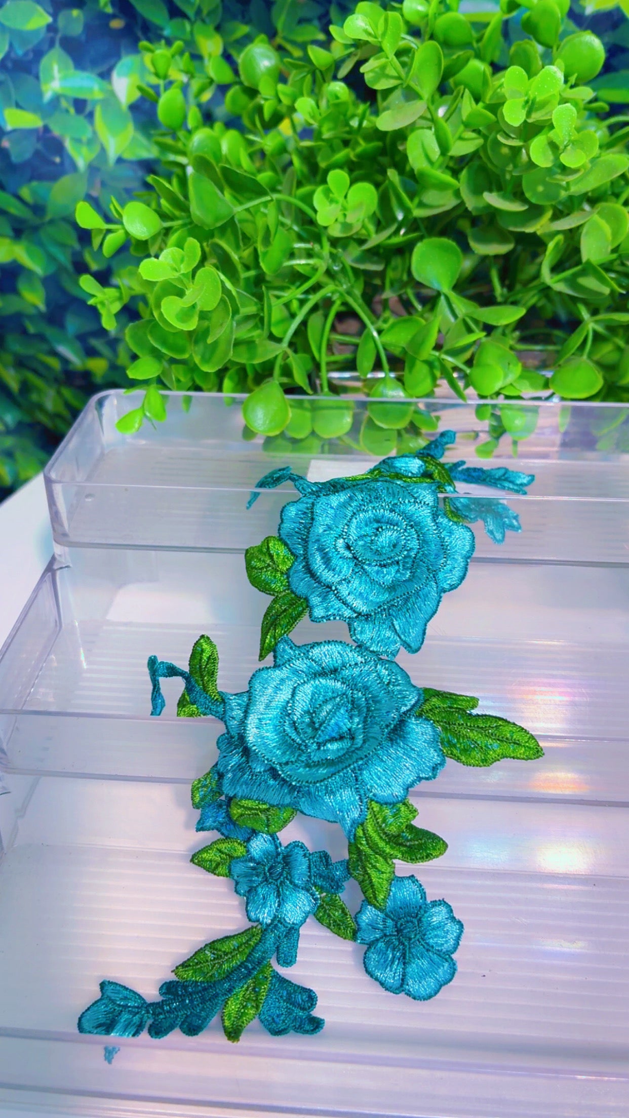 Teal 3d Flower