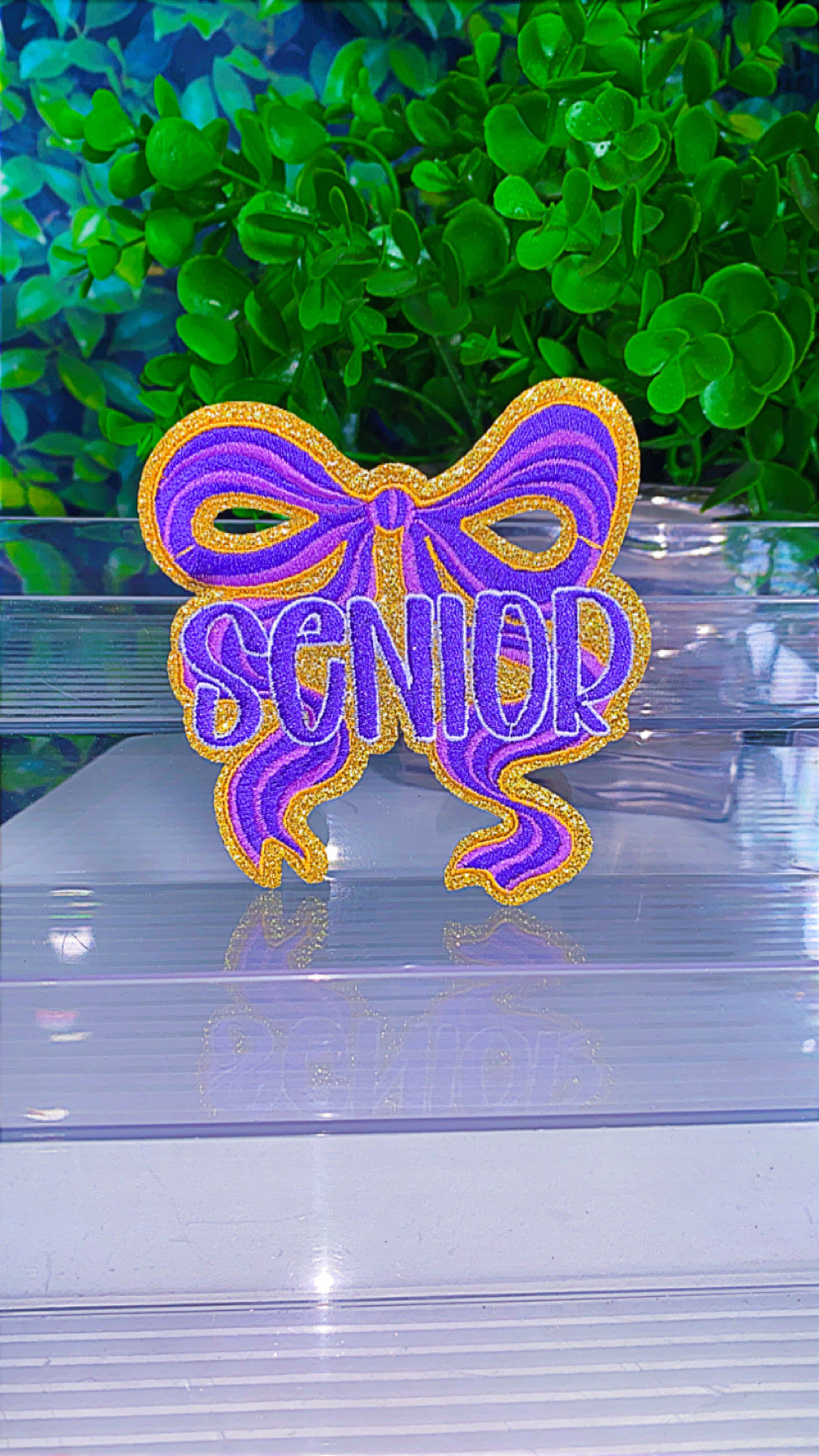 Glitter Senior iron on patch