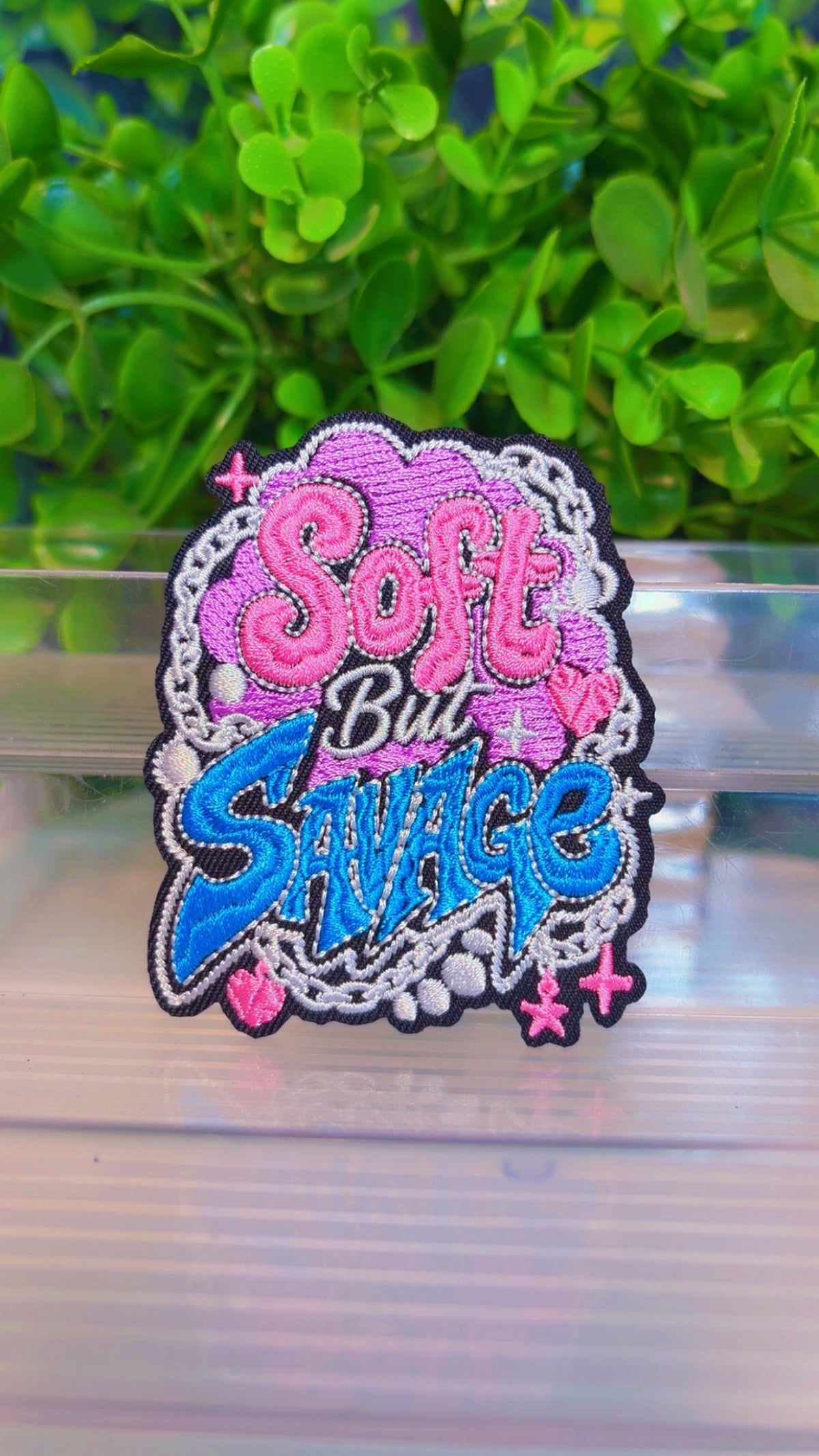 Statement iron on patch