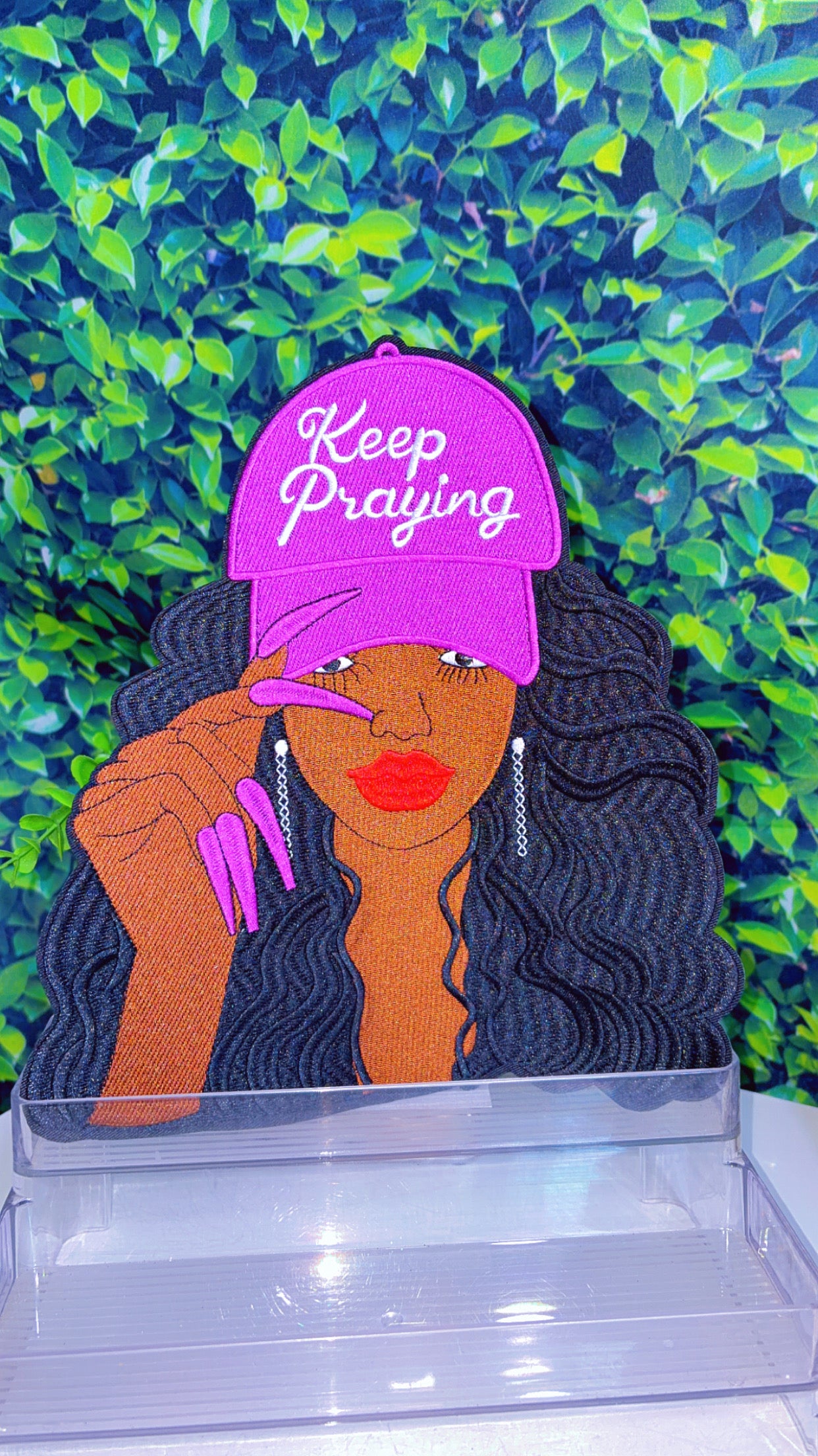 Keep Praying 11 inch iron patch