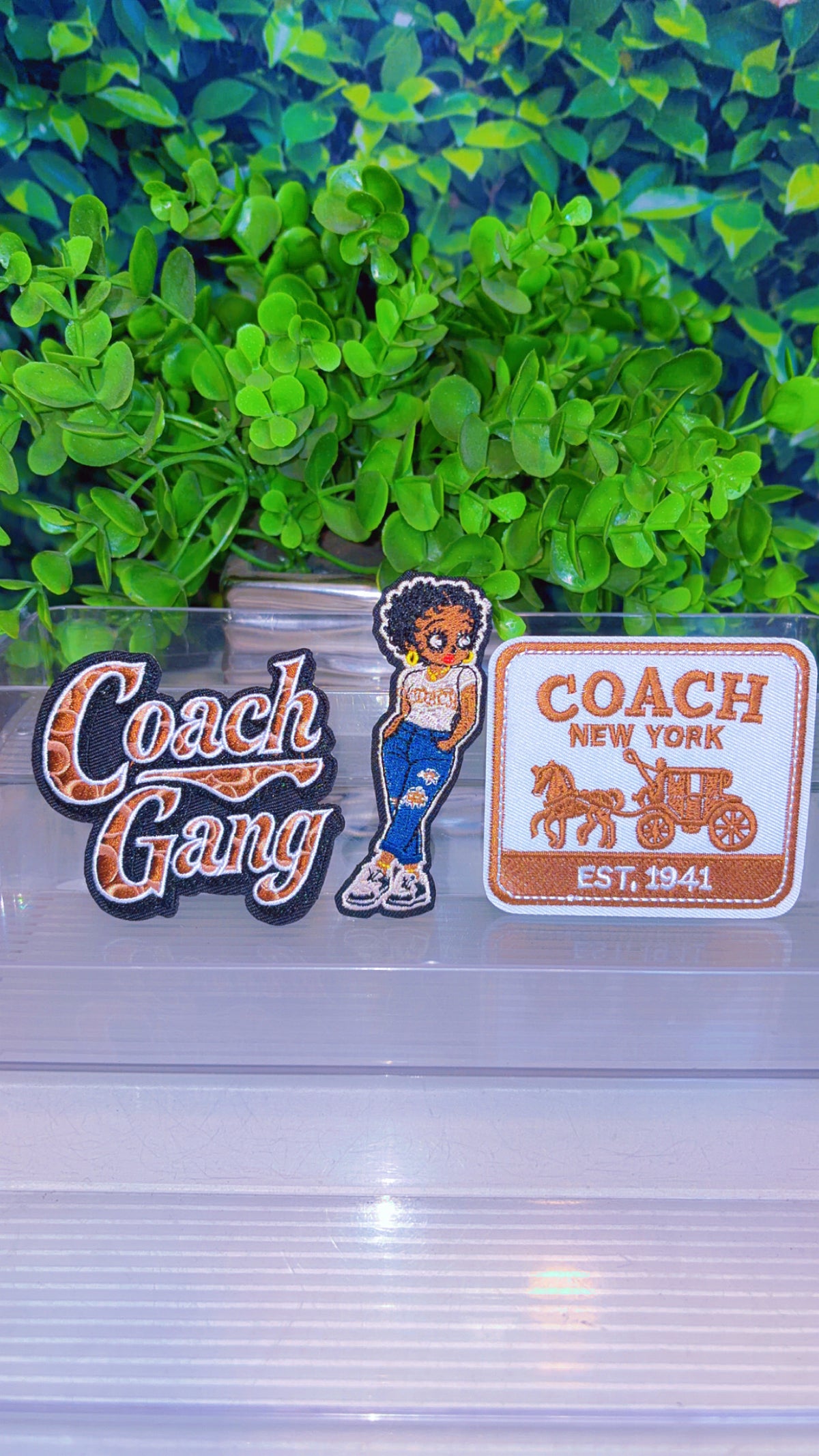 Inspired iron on patch set