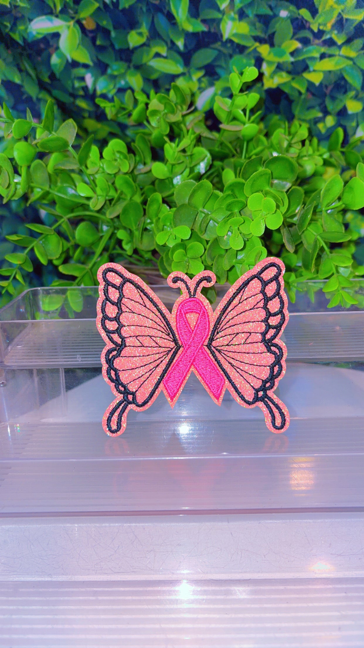 Breast cancer awareness iron on patches