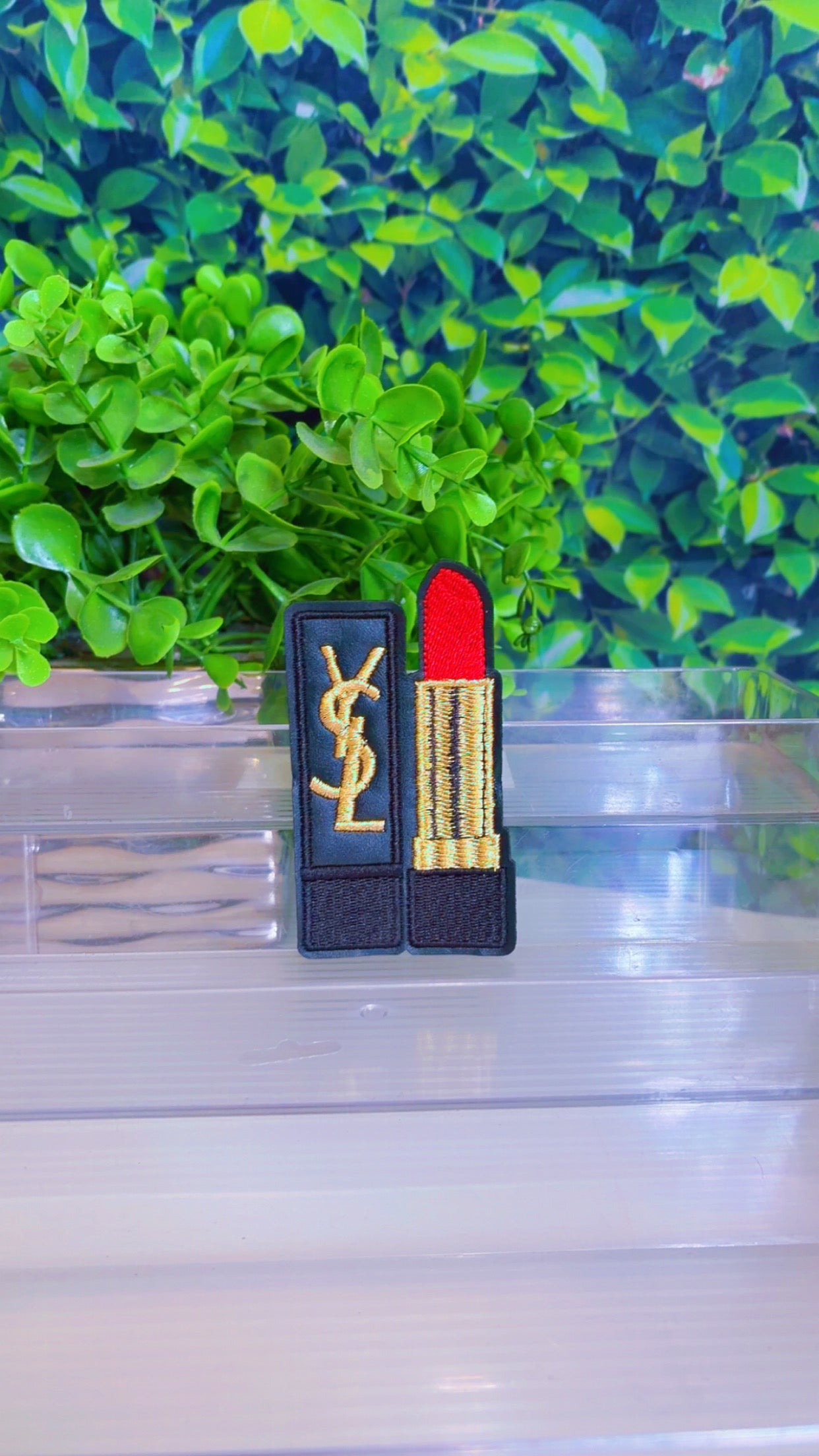 Lux lipstick iron on patch