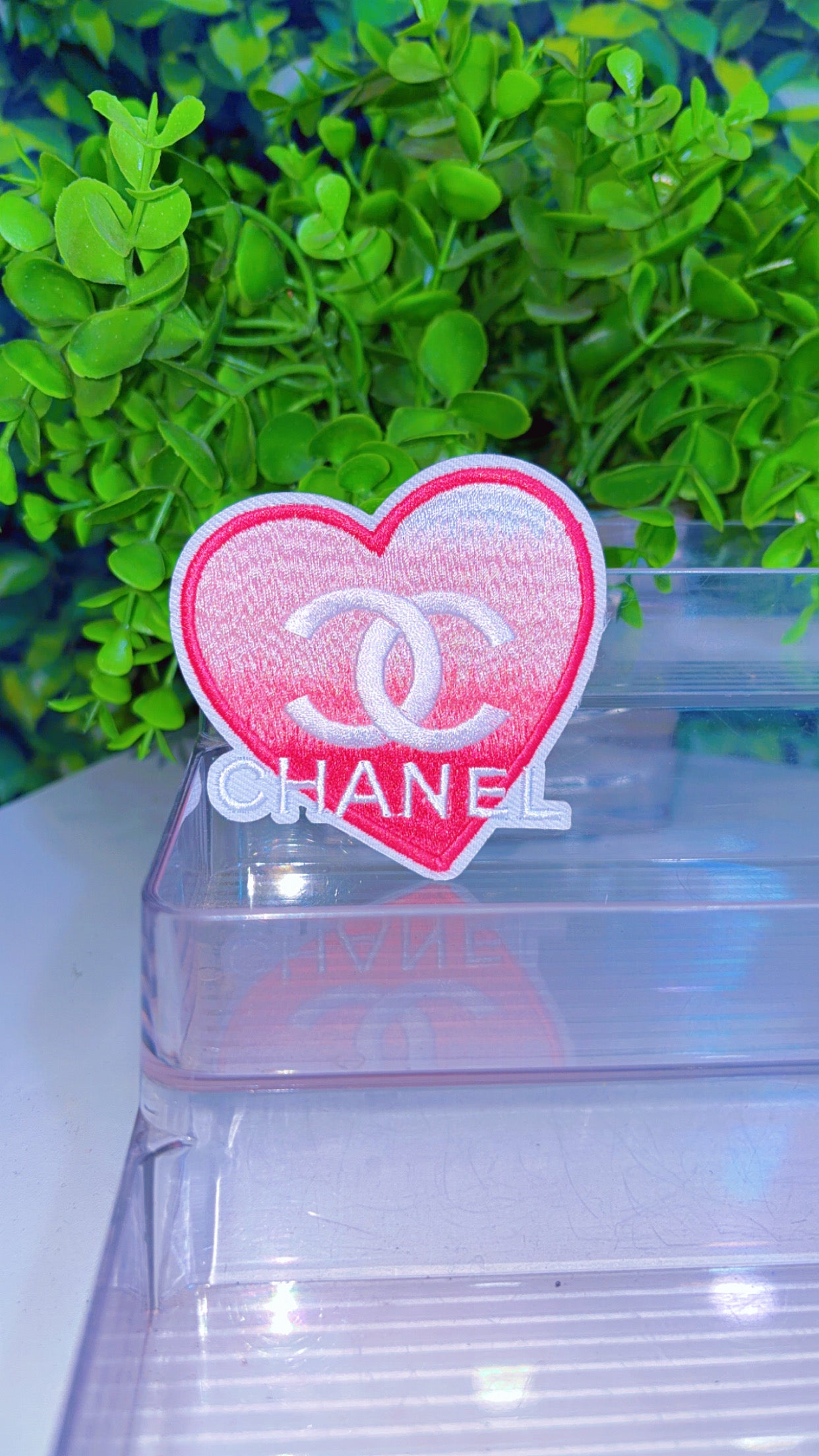 Heart iron on patch