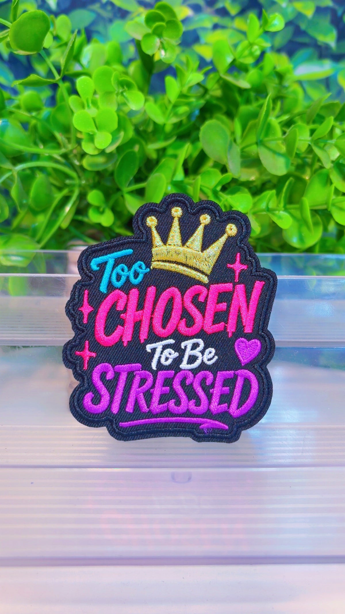 Statement iron on patch