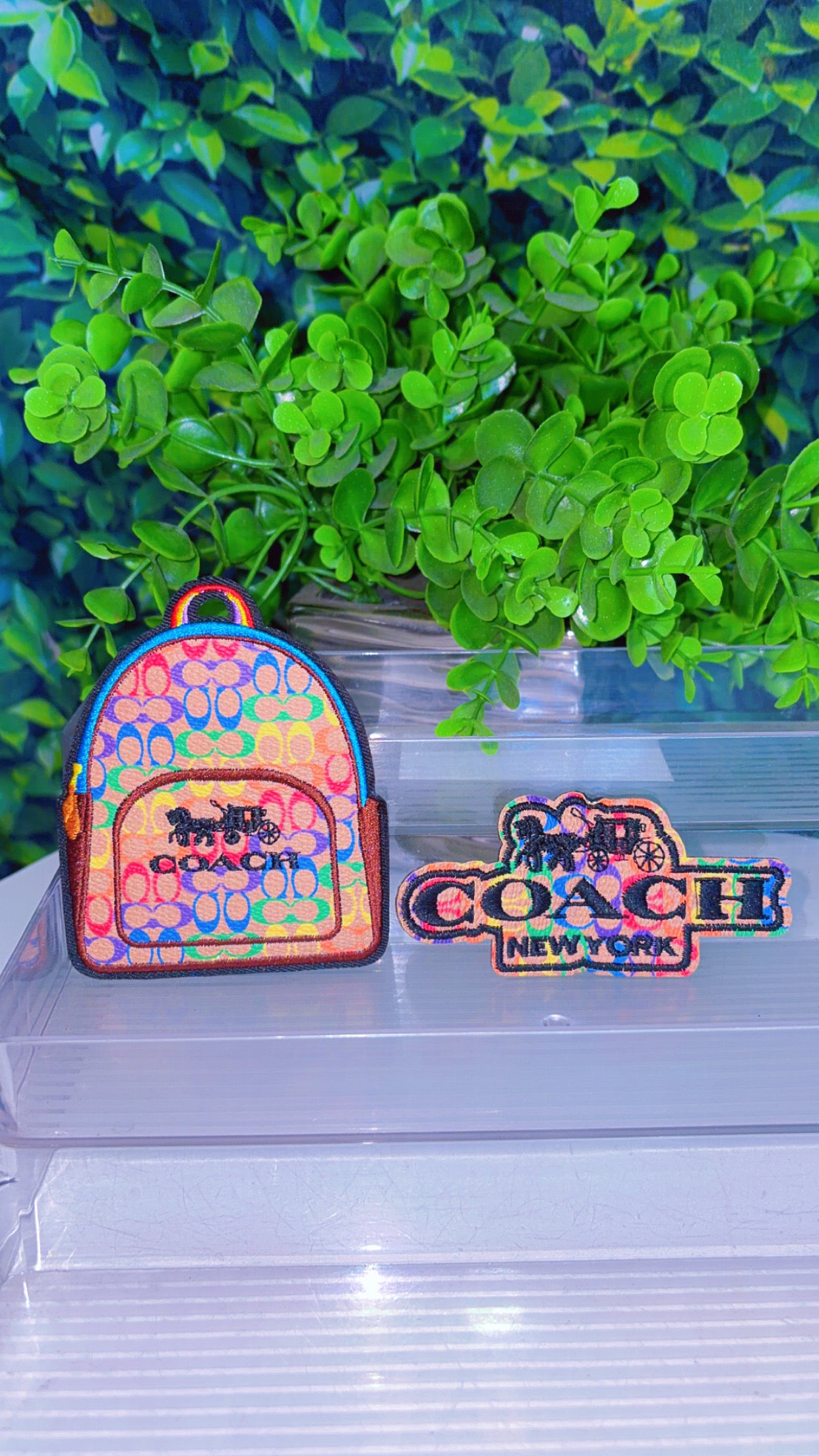 Book bag iron on patch set