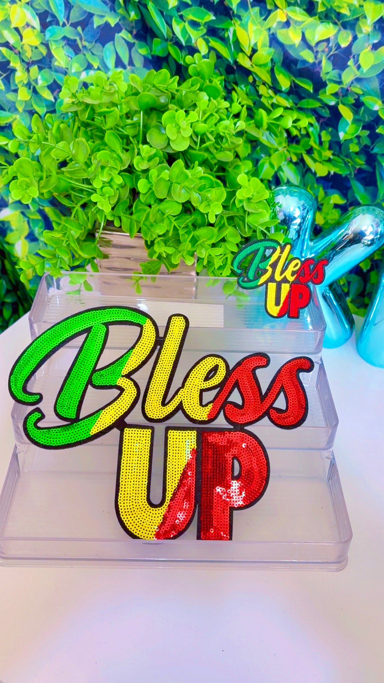 Bless up Big patch and small patch set