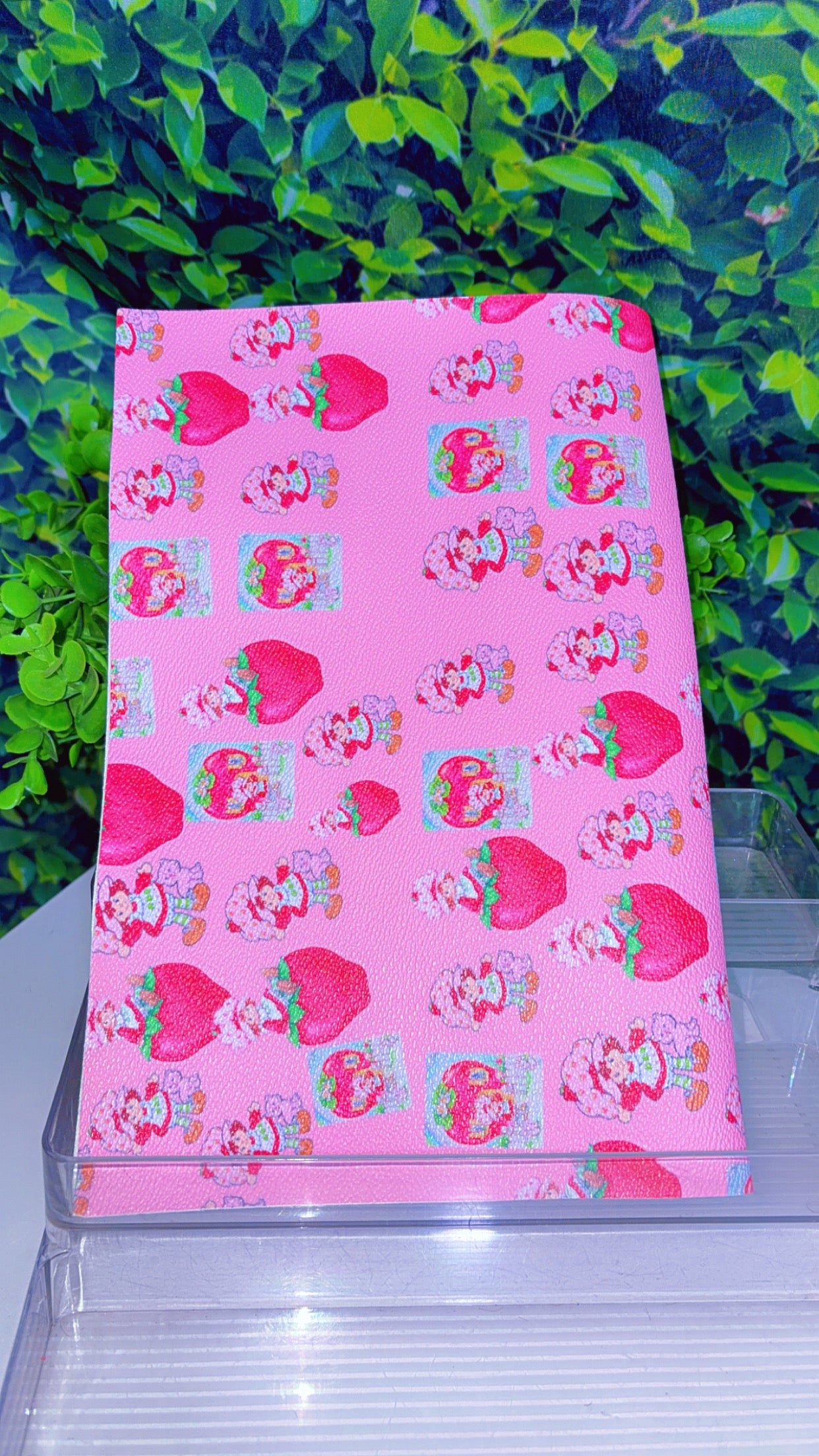 Strawberry shortcake faux leather sheet 16x12