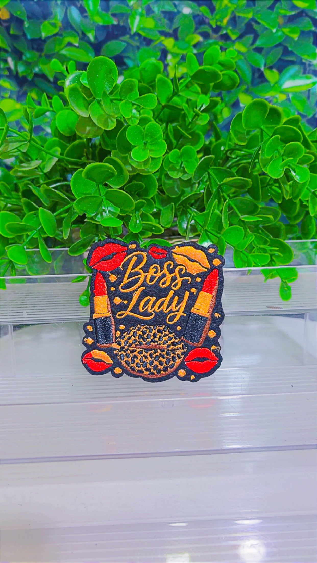 Boss Lady iron on patch