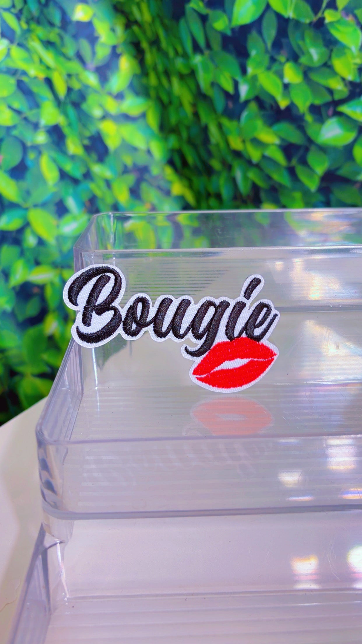 Bougie 💋iron on patch