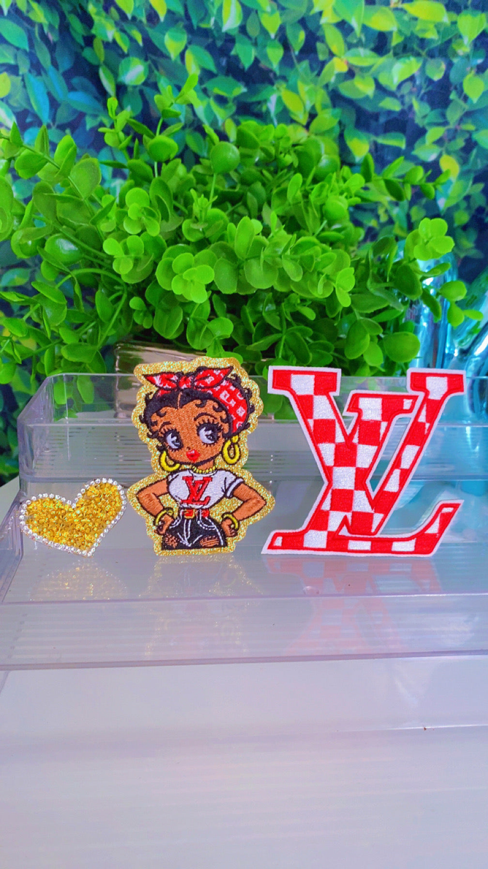 Baddie set of 3 iron on patches