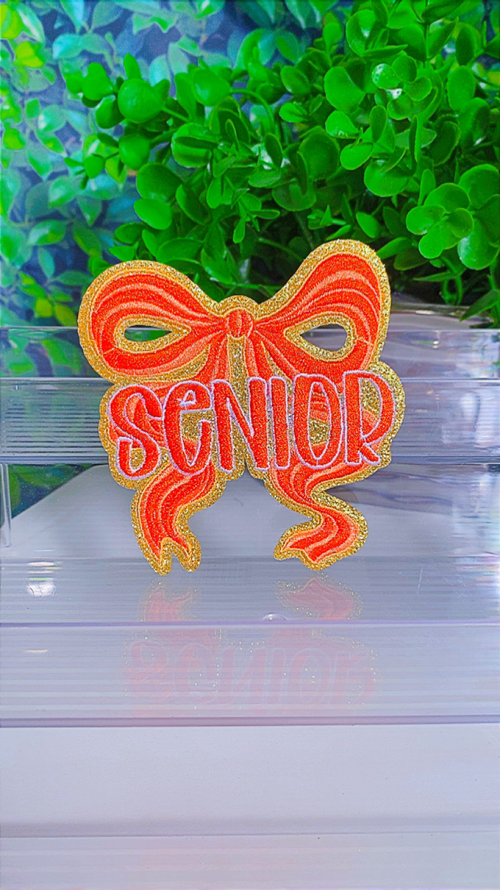 Glitter Senior iron on patch