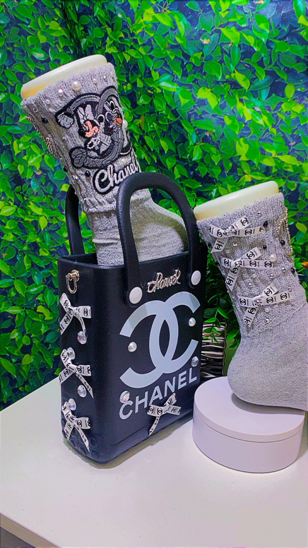CC bag and socks set (Gray & black)
