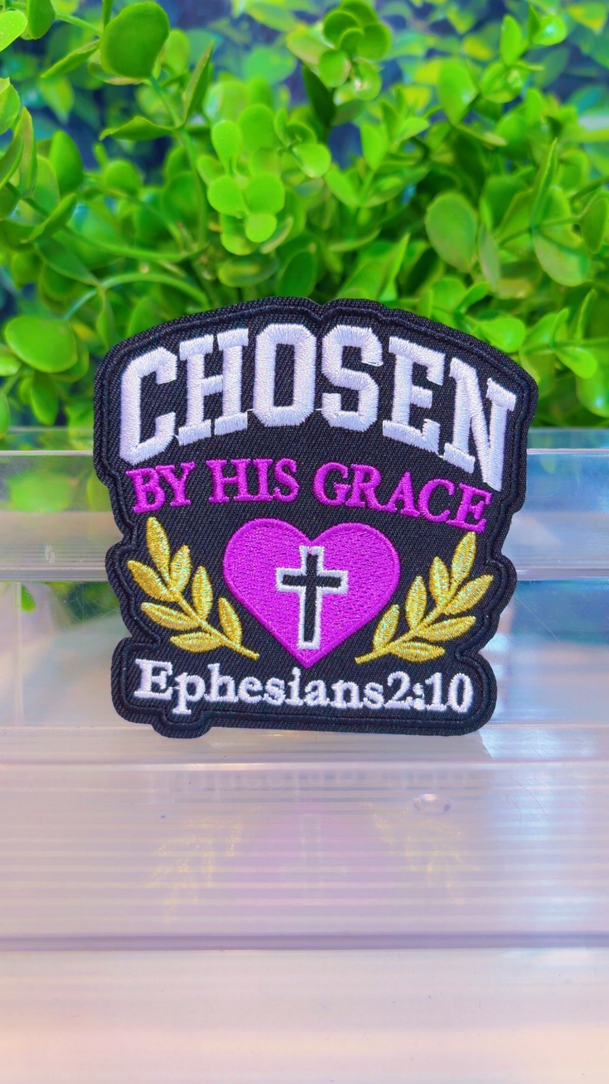 Christian iron on patch