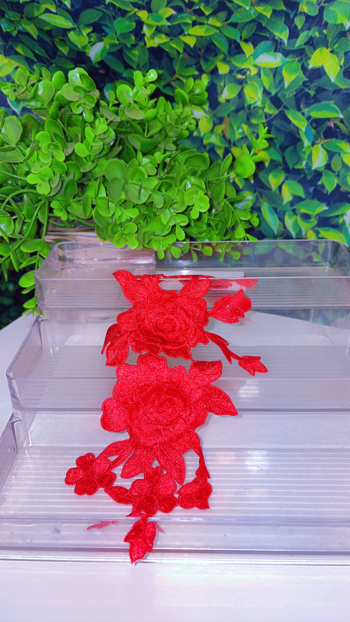 Red 3d flower