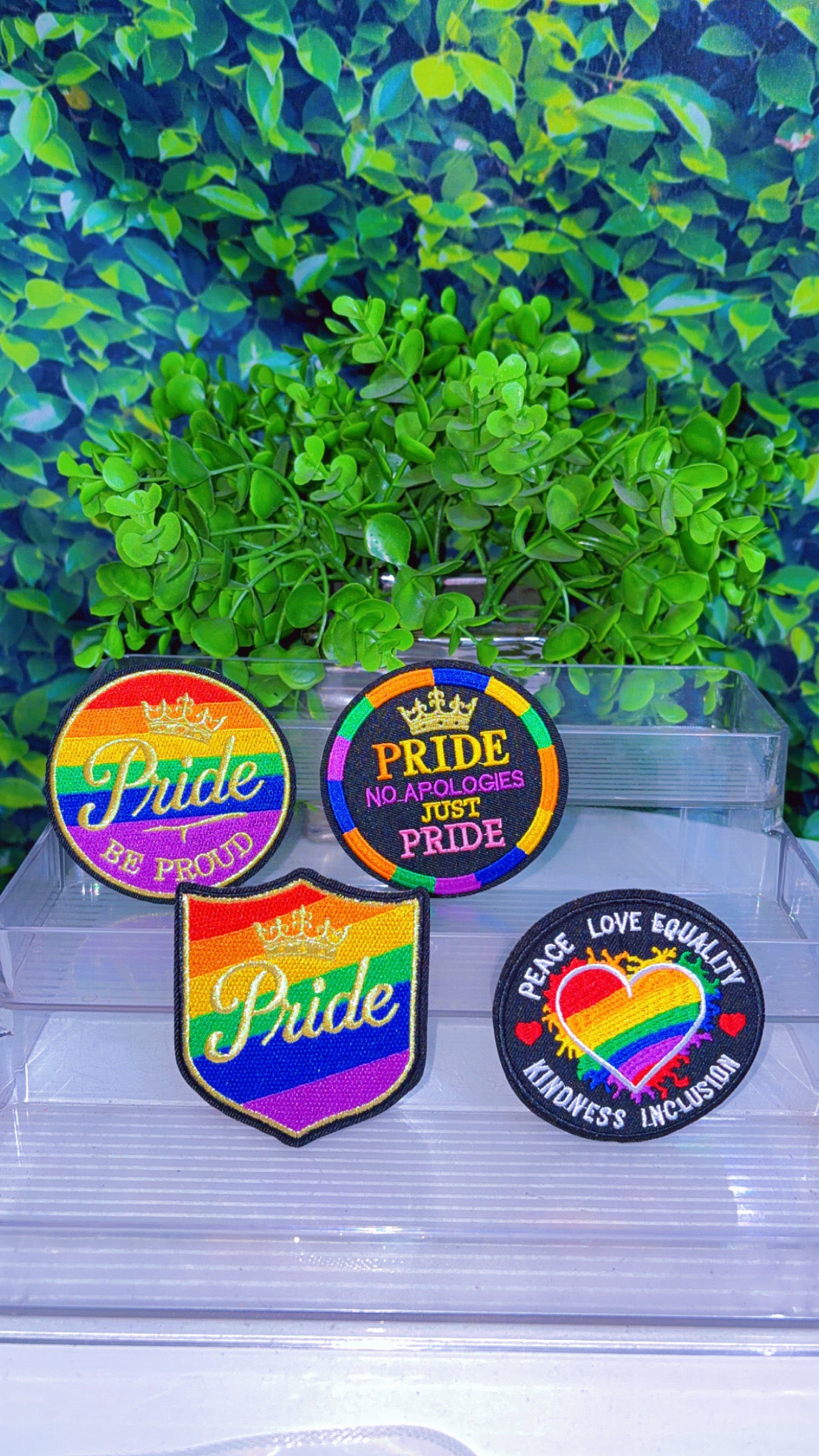 Pride iron on patch