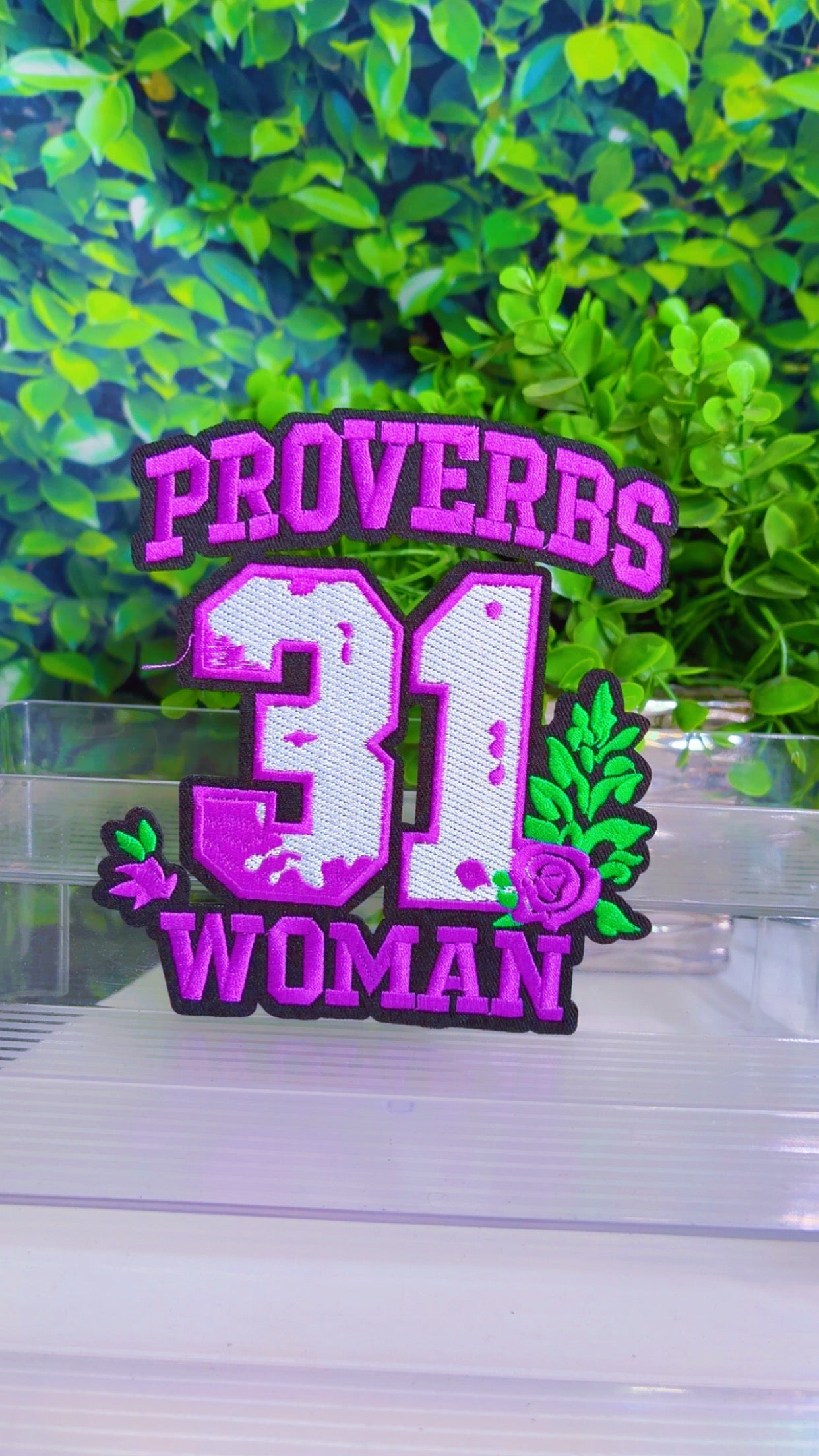 Proverbs 31 medium iron on patch 5 1/2x 6
