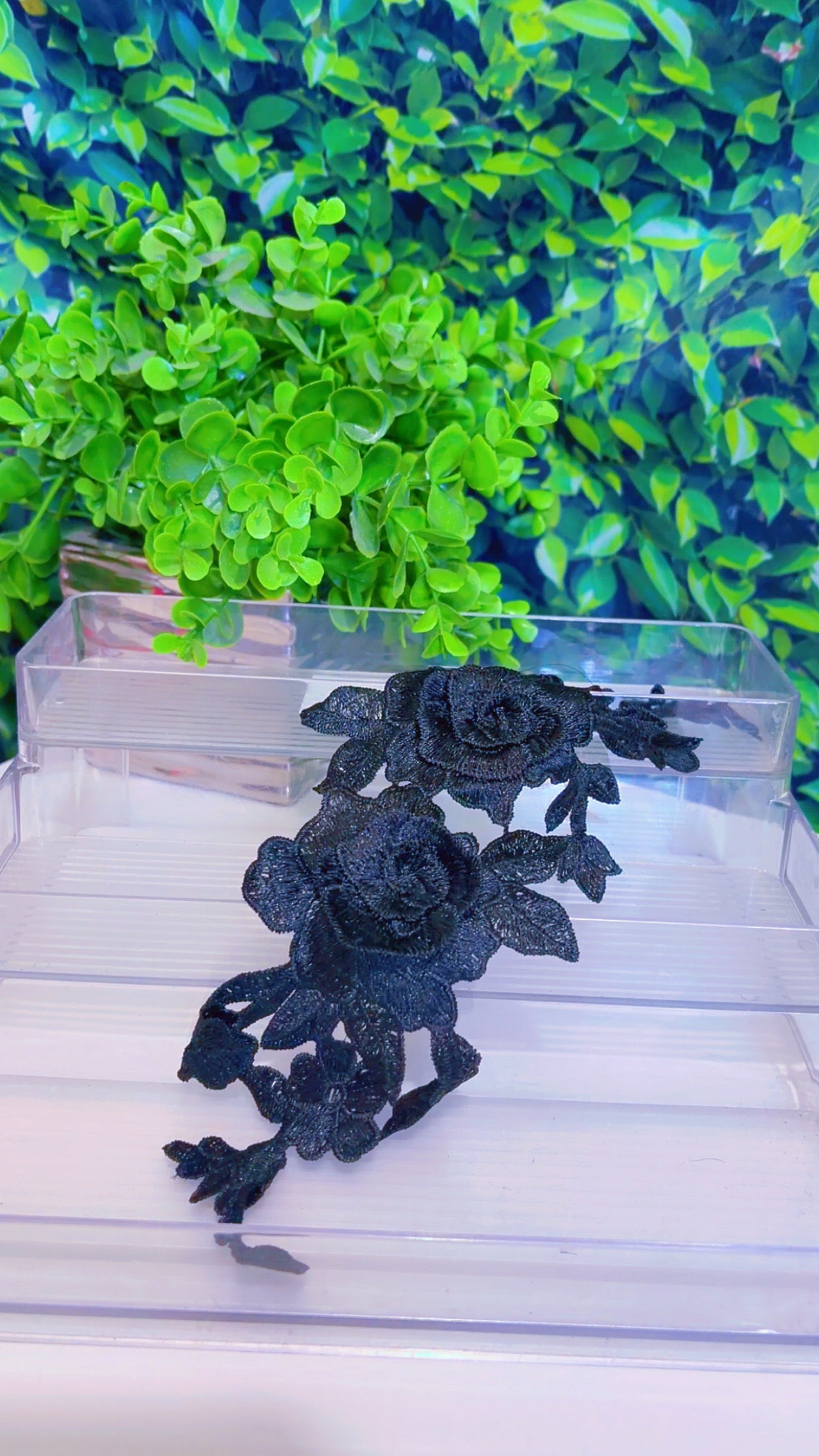 Black 3d flower