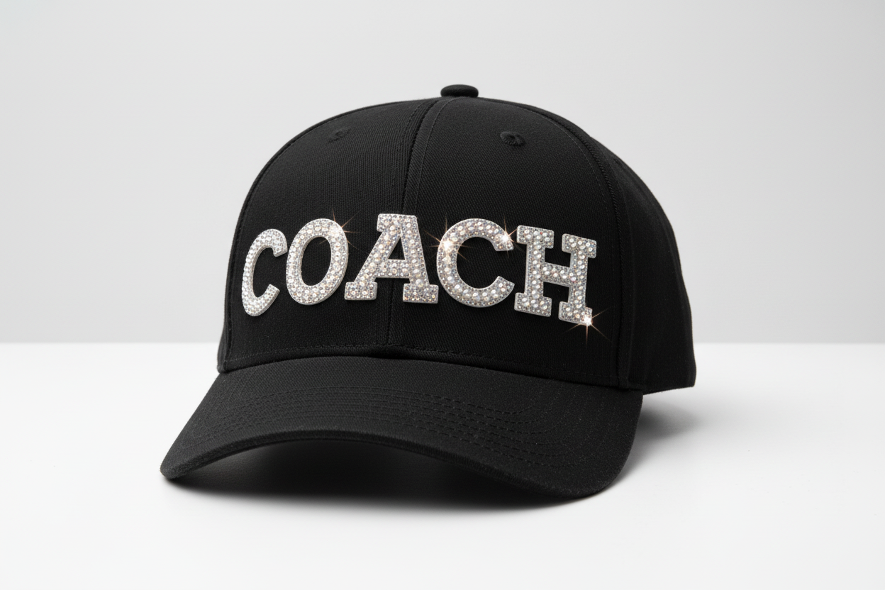 Pearl and rhinestone individual letters (hat not included inspo only)