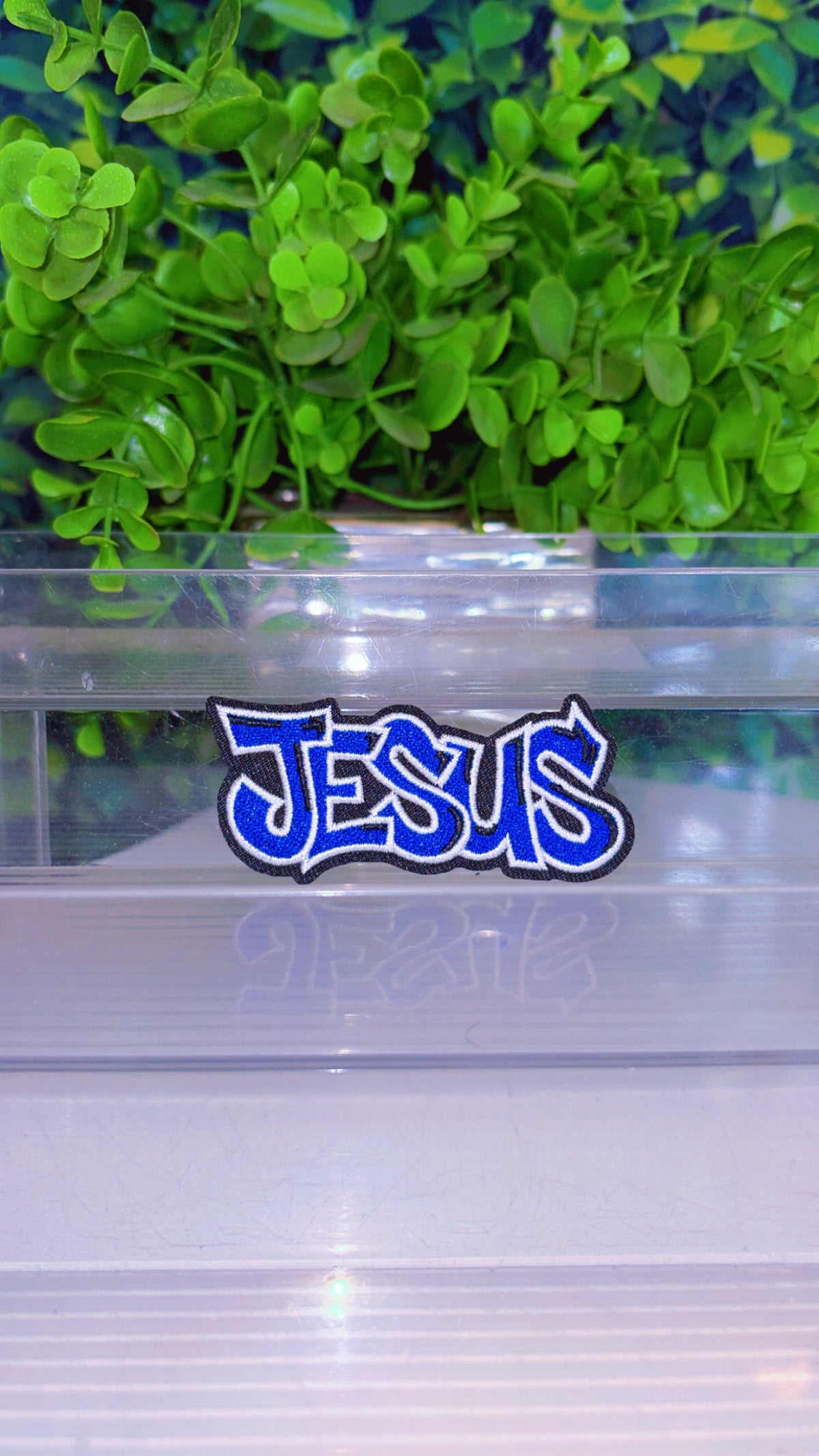 Jesus iron on patch (8 color options)
