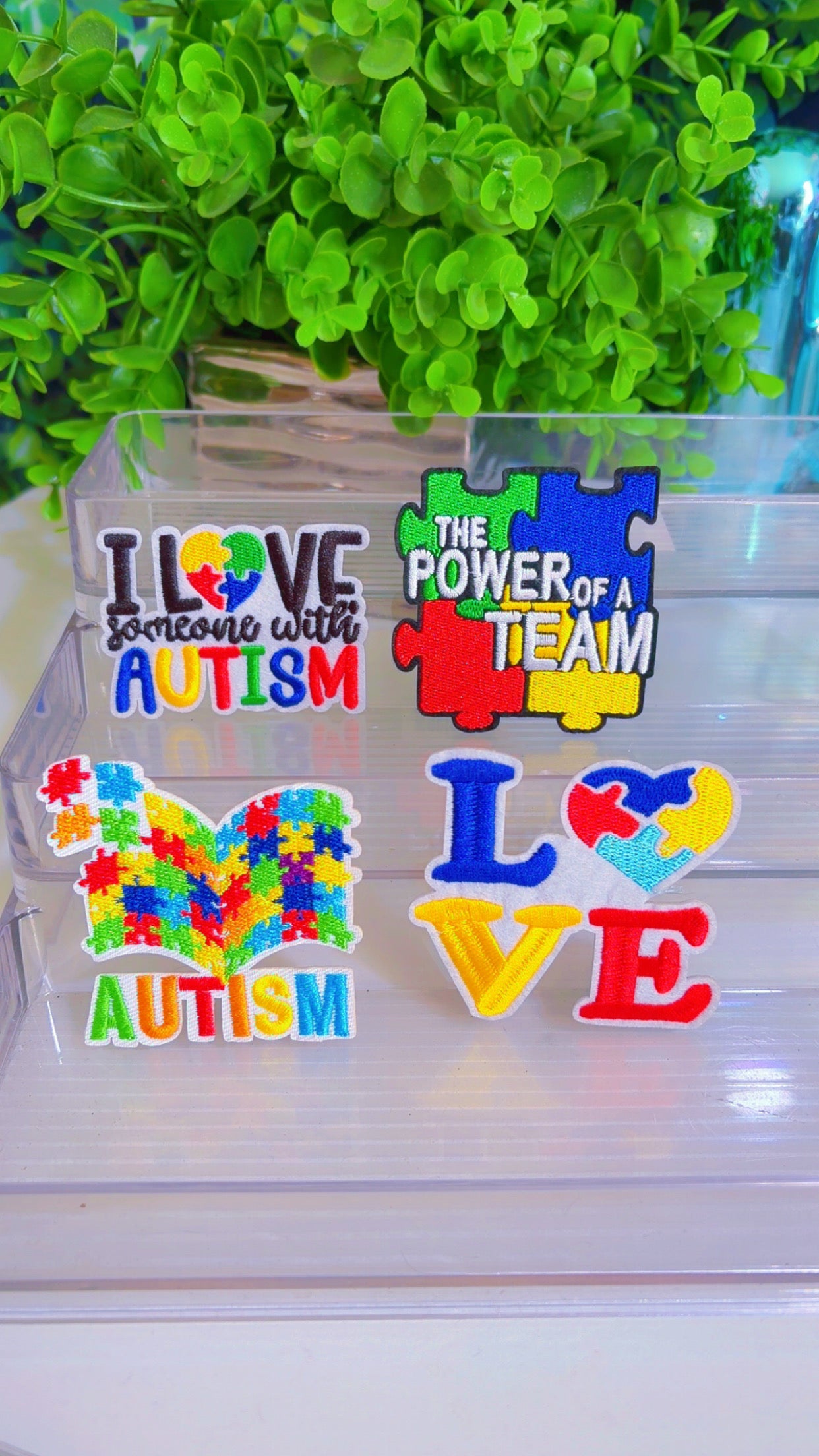 Autism iron on patches