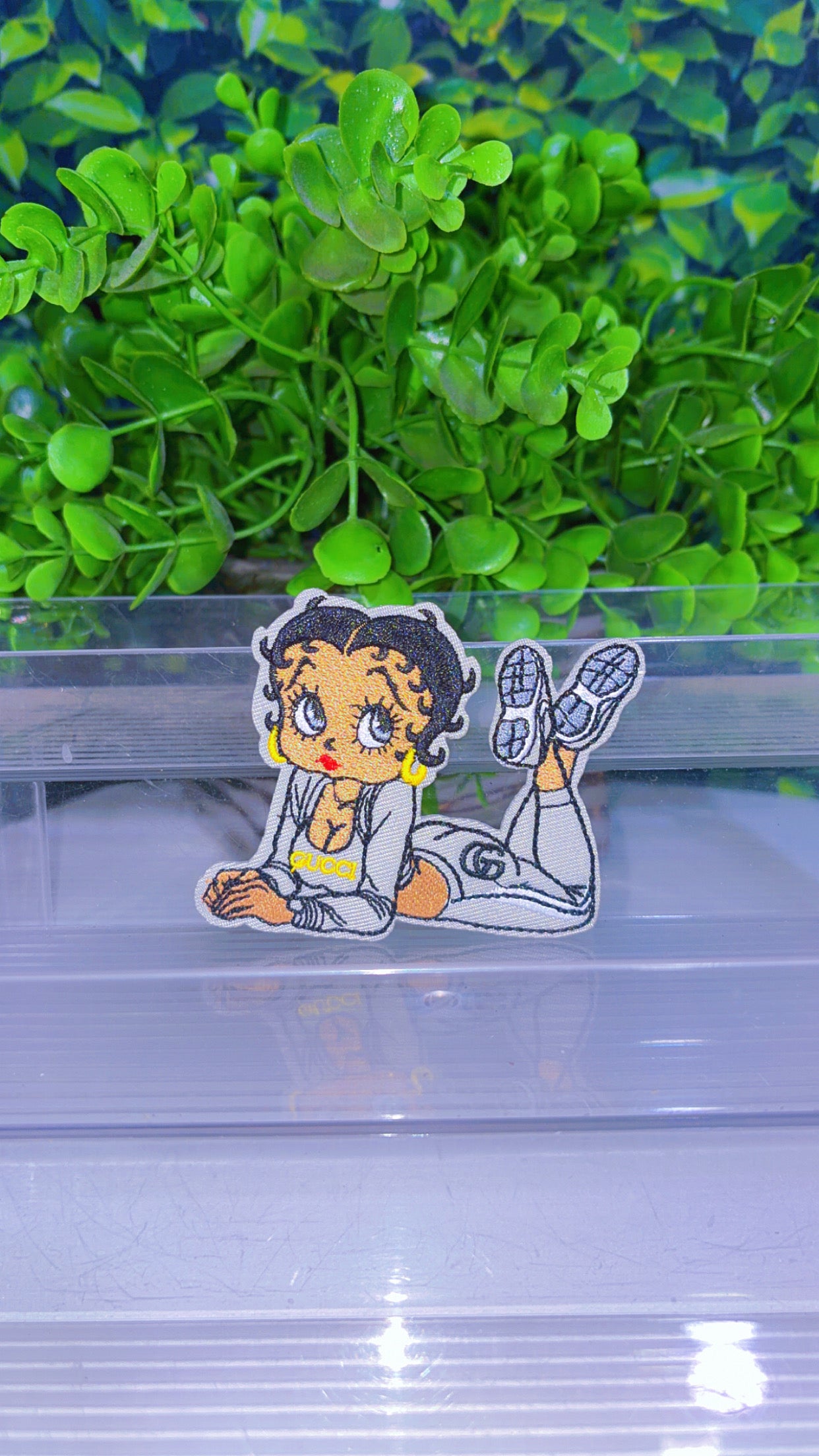 Betty iron on patch
