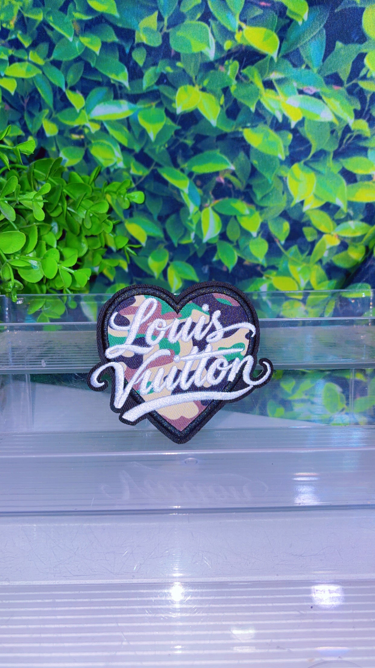 Heart iron on patch