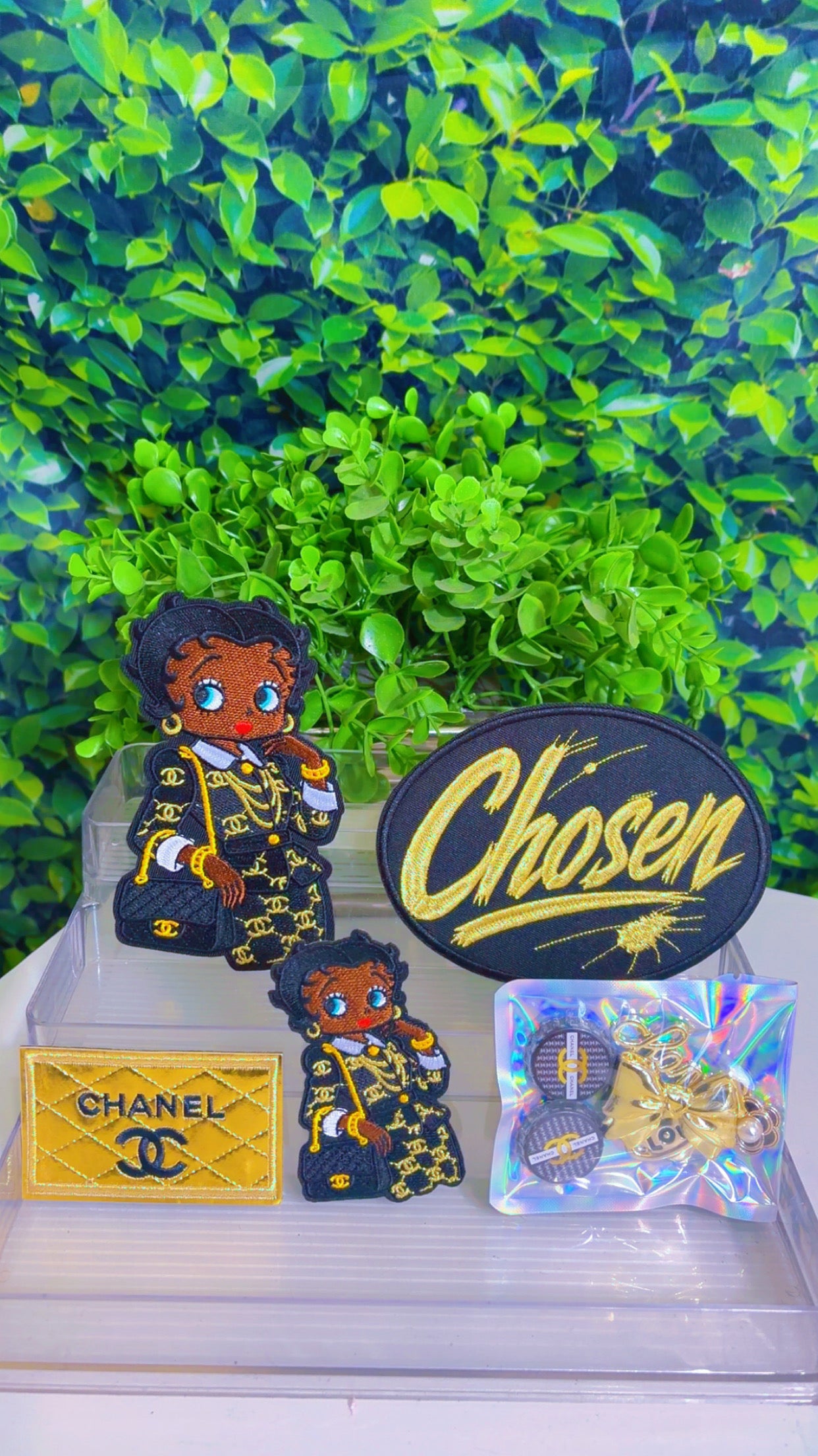 Iron on patch set