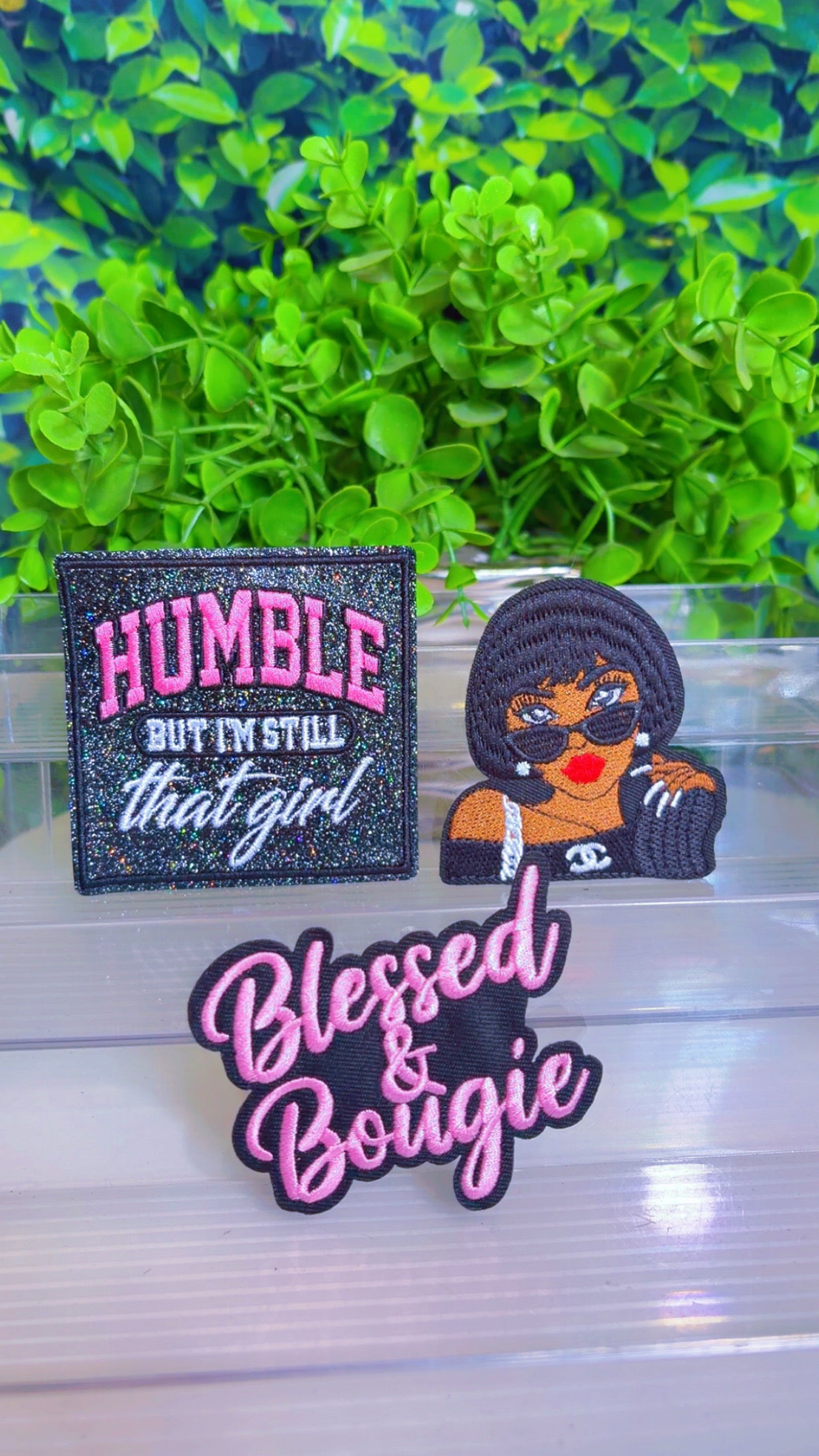 Humble but I’m still that girl iron on patch set