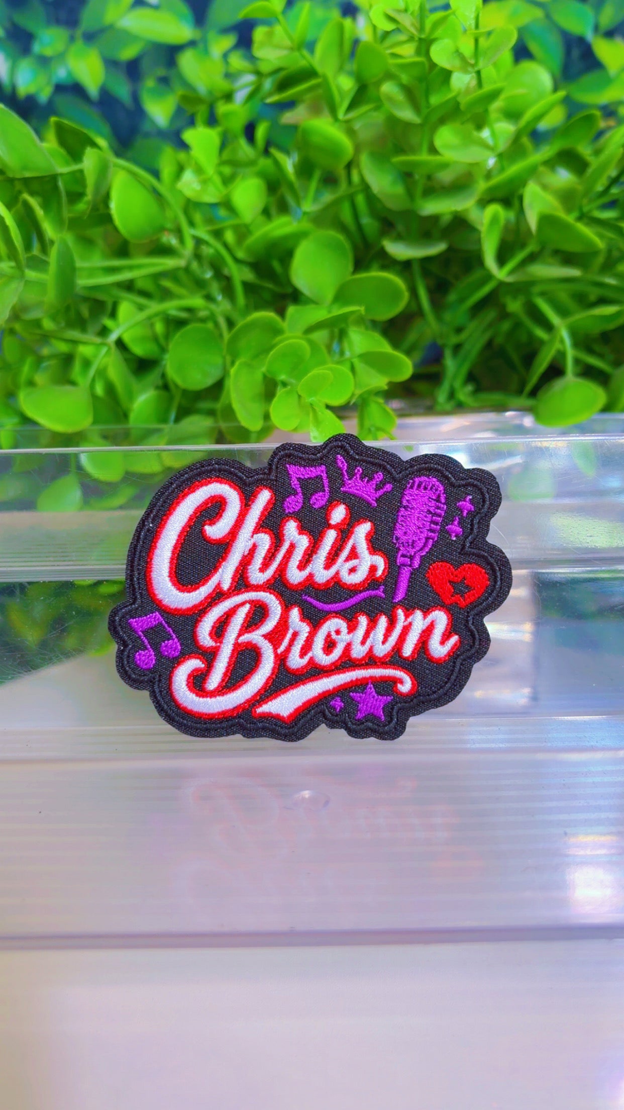 CB iron on patch