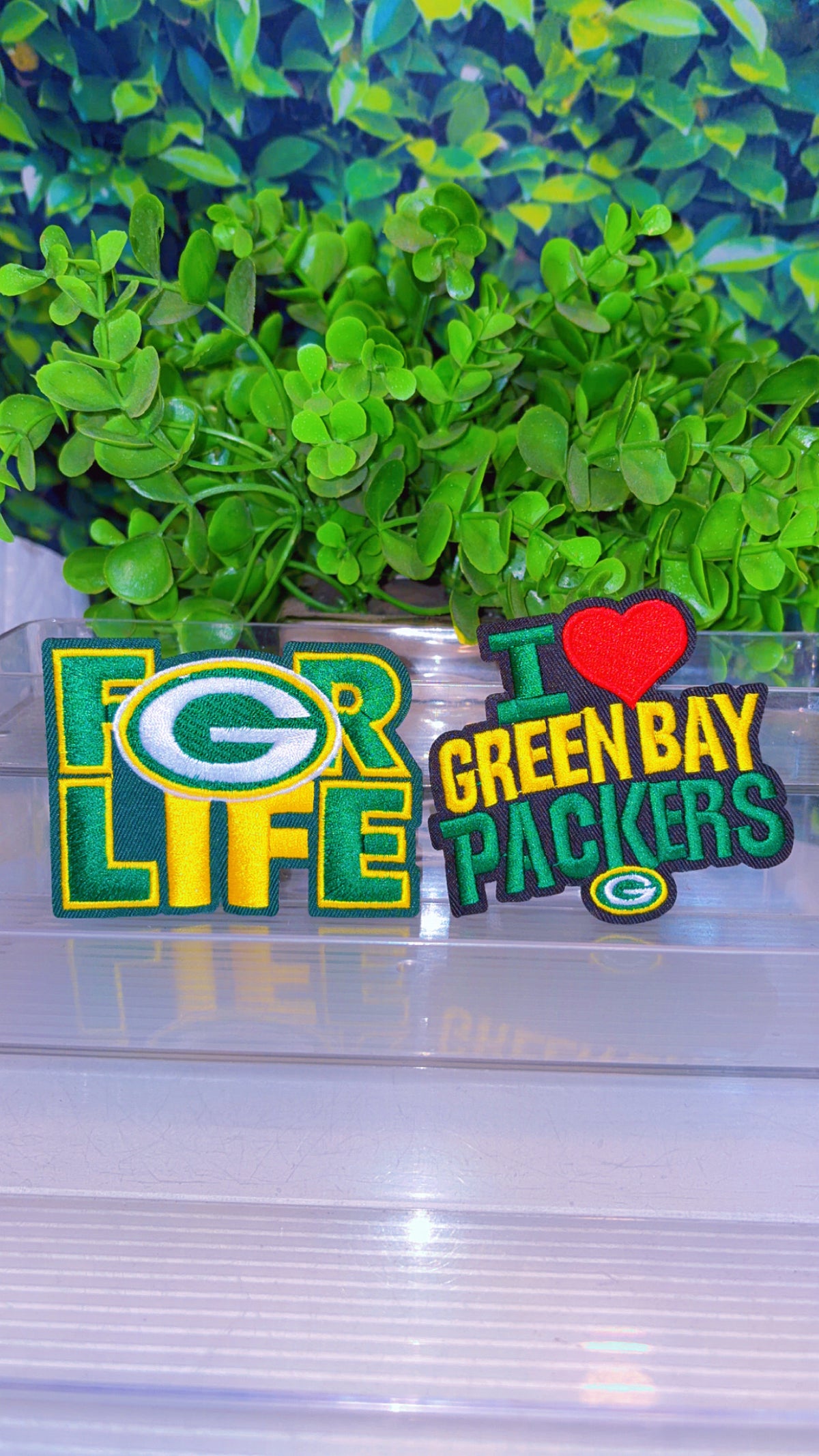 Sports iron on patch set