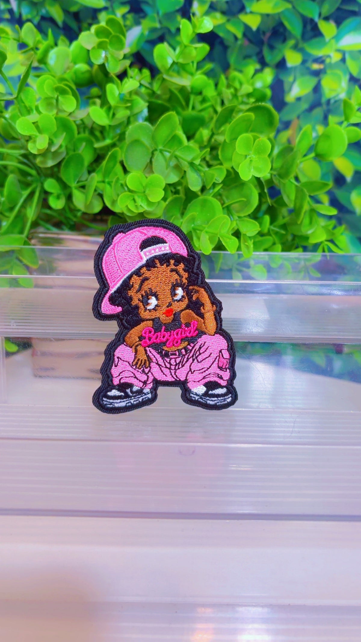 Baby girl big or small iron on patch