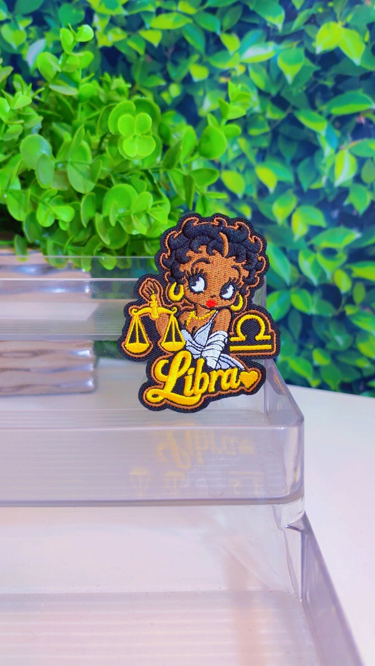 Libra ♎️ zodiac iron on patch