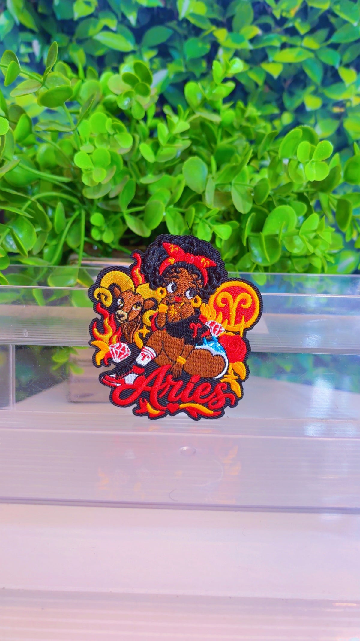 Aries ♈️ zodiac iron on patch