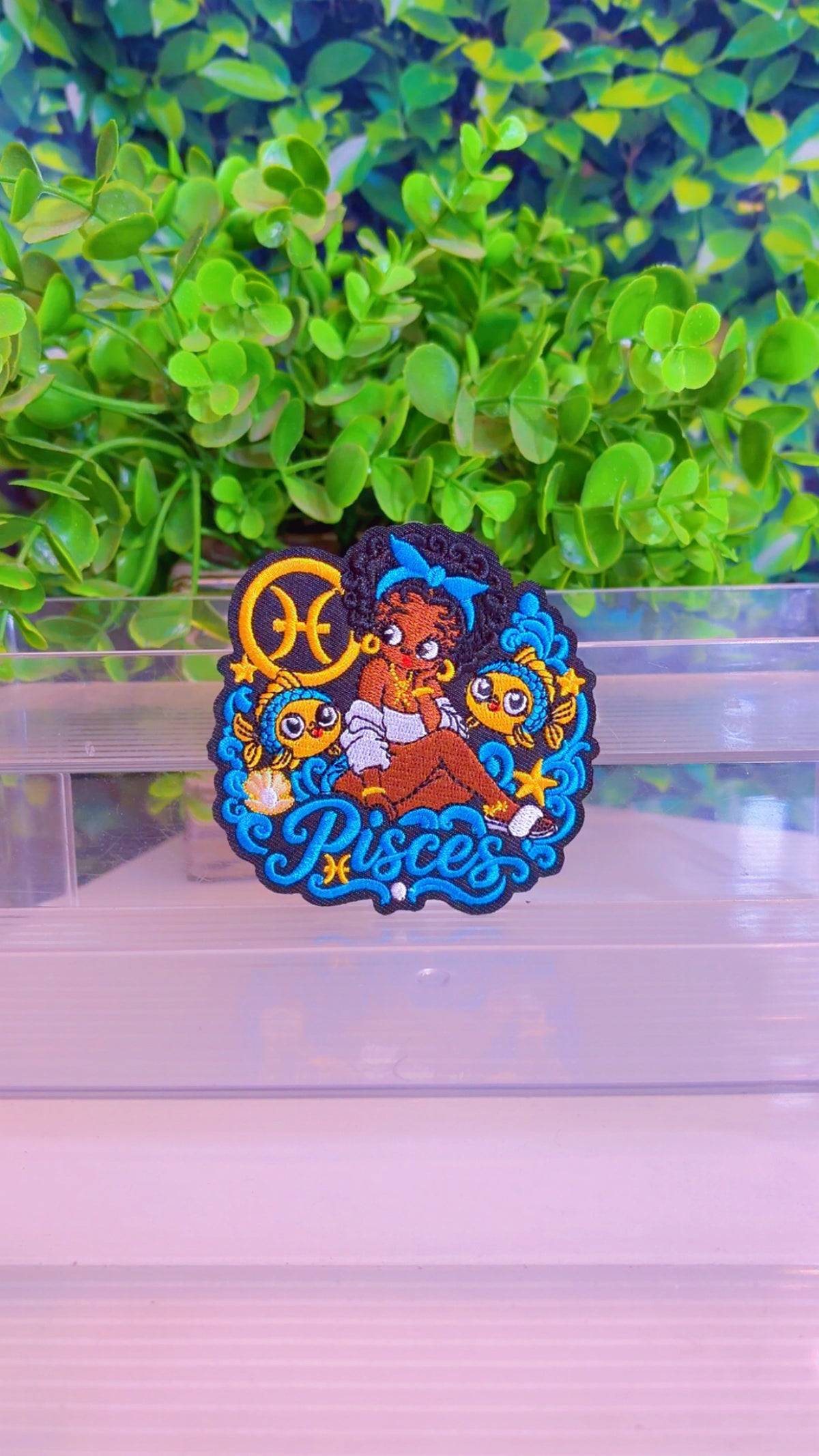 Pisces ♓️ zodiac iron on patch