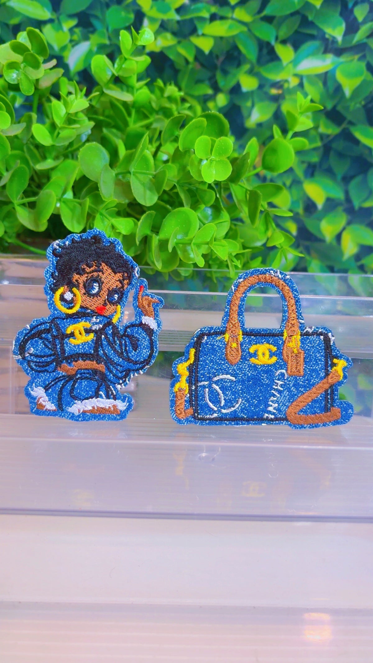 Iron on patch set