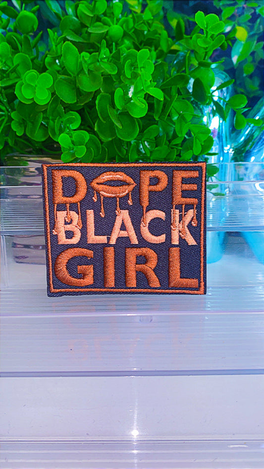 Dope black girl iron on patch